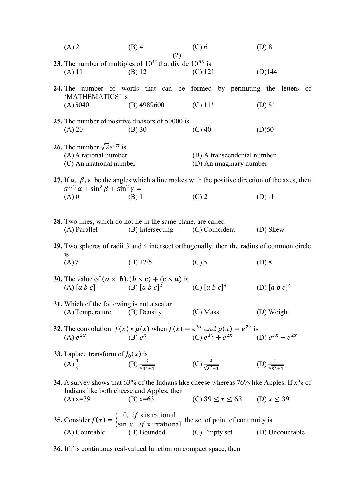 PU CET PG 2021 Question Paper - Page 215