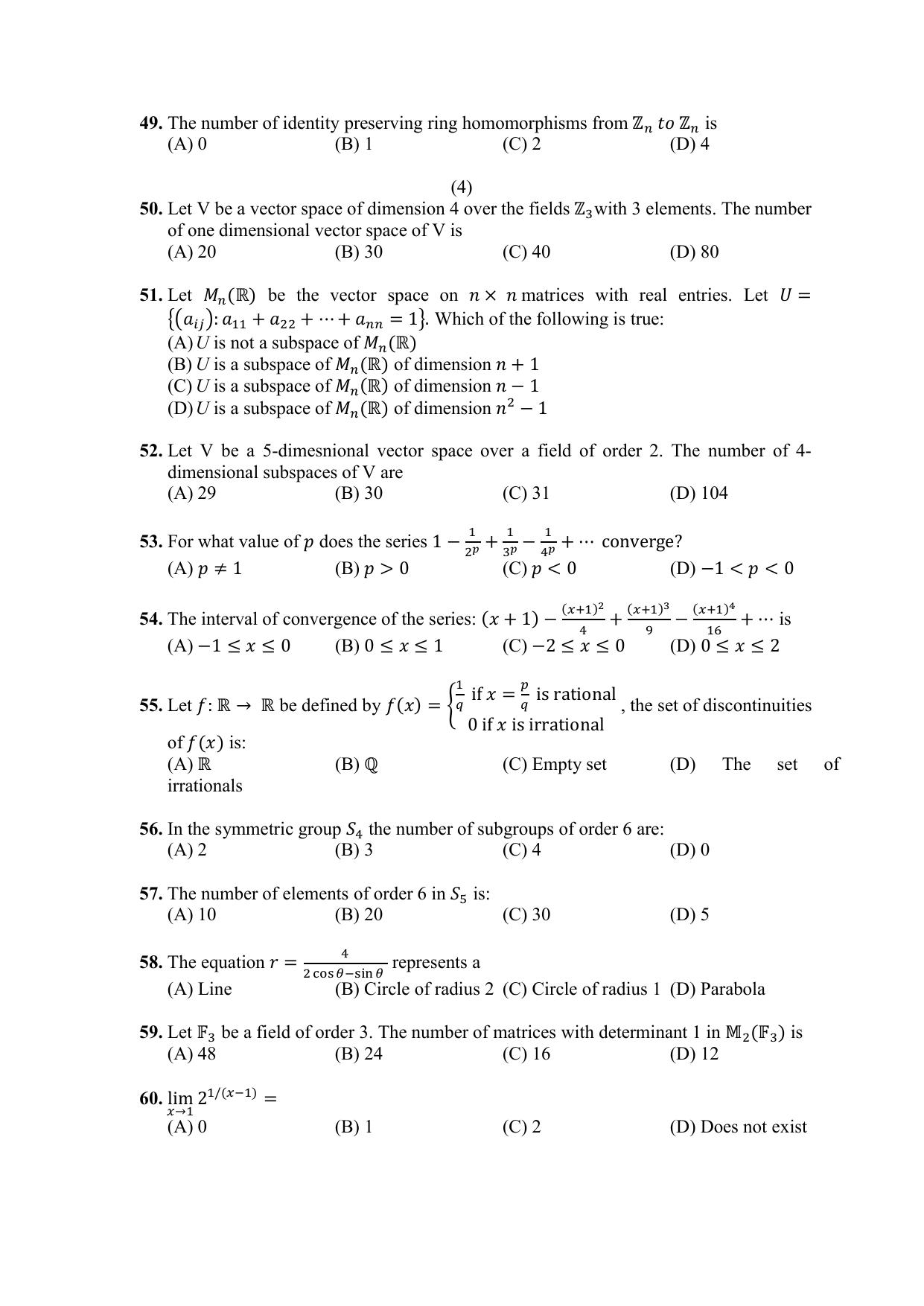 PU CET PG 2021 Question Paper - Page 217