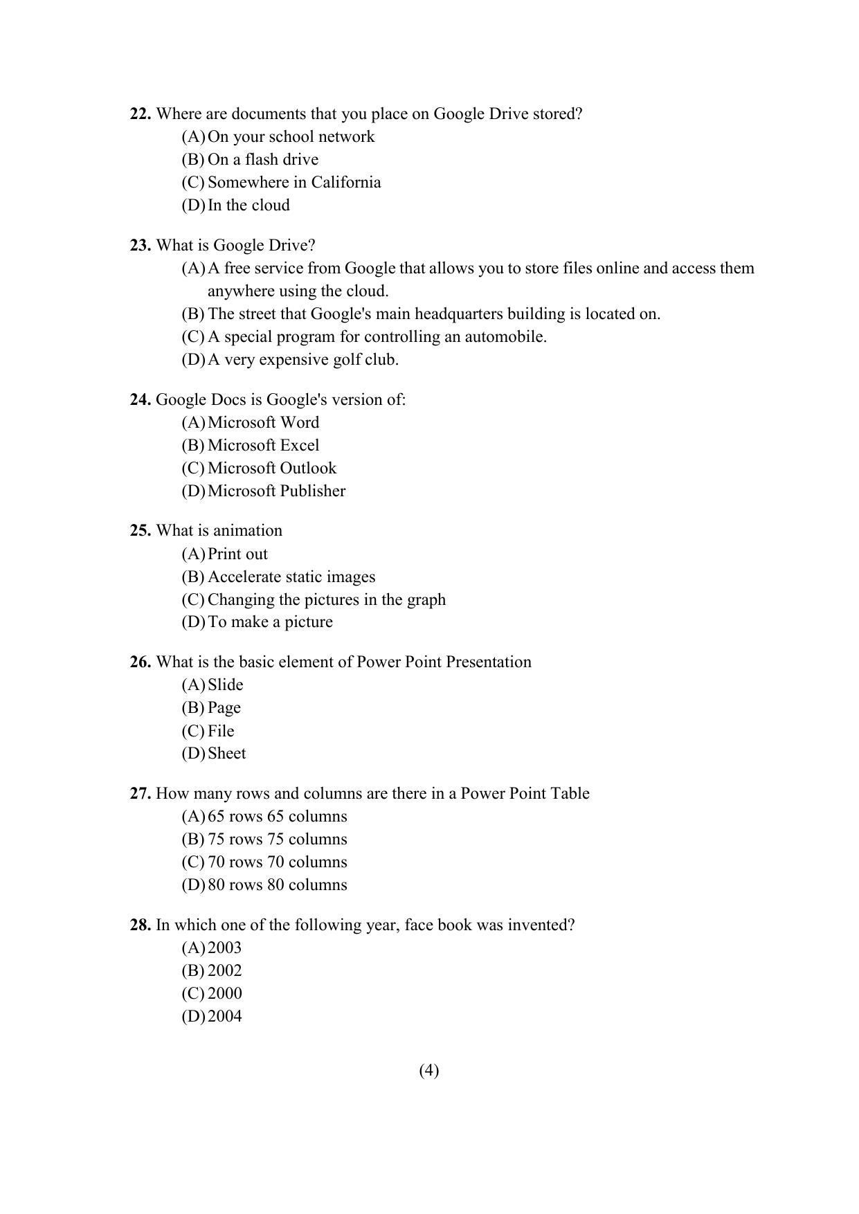PU CET PG 2021 Question Paper - Page 223