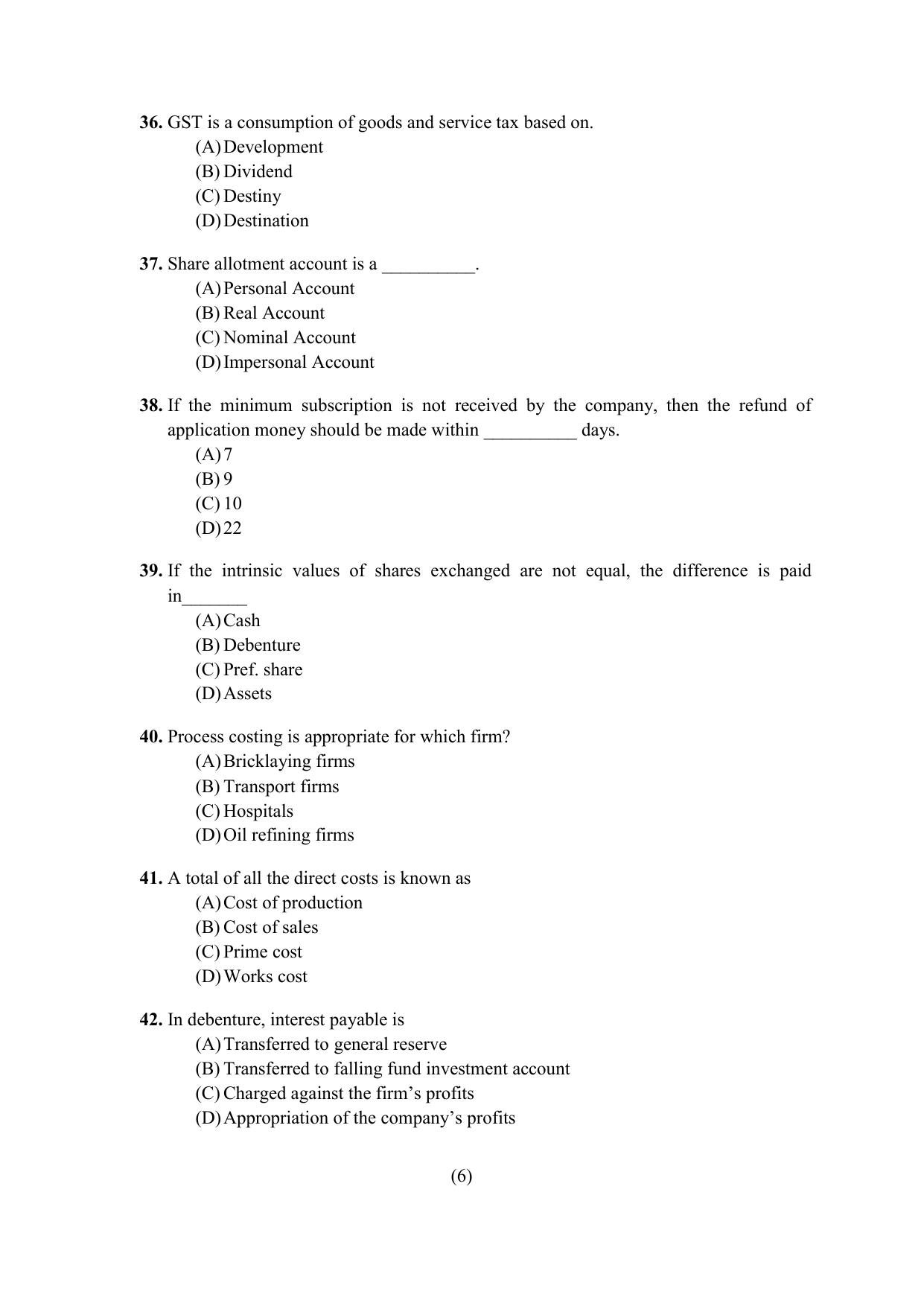 PU CET PG 2021 Question Paper - Page 225