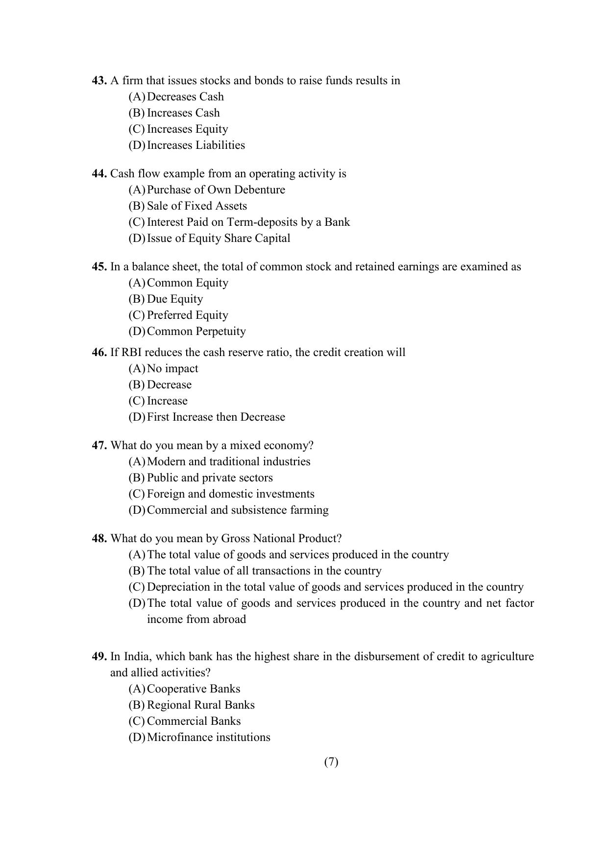 PU CET PG 2021 Question Paper - Page 226