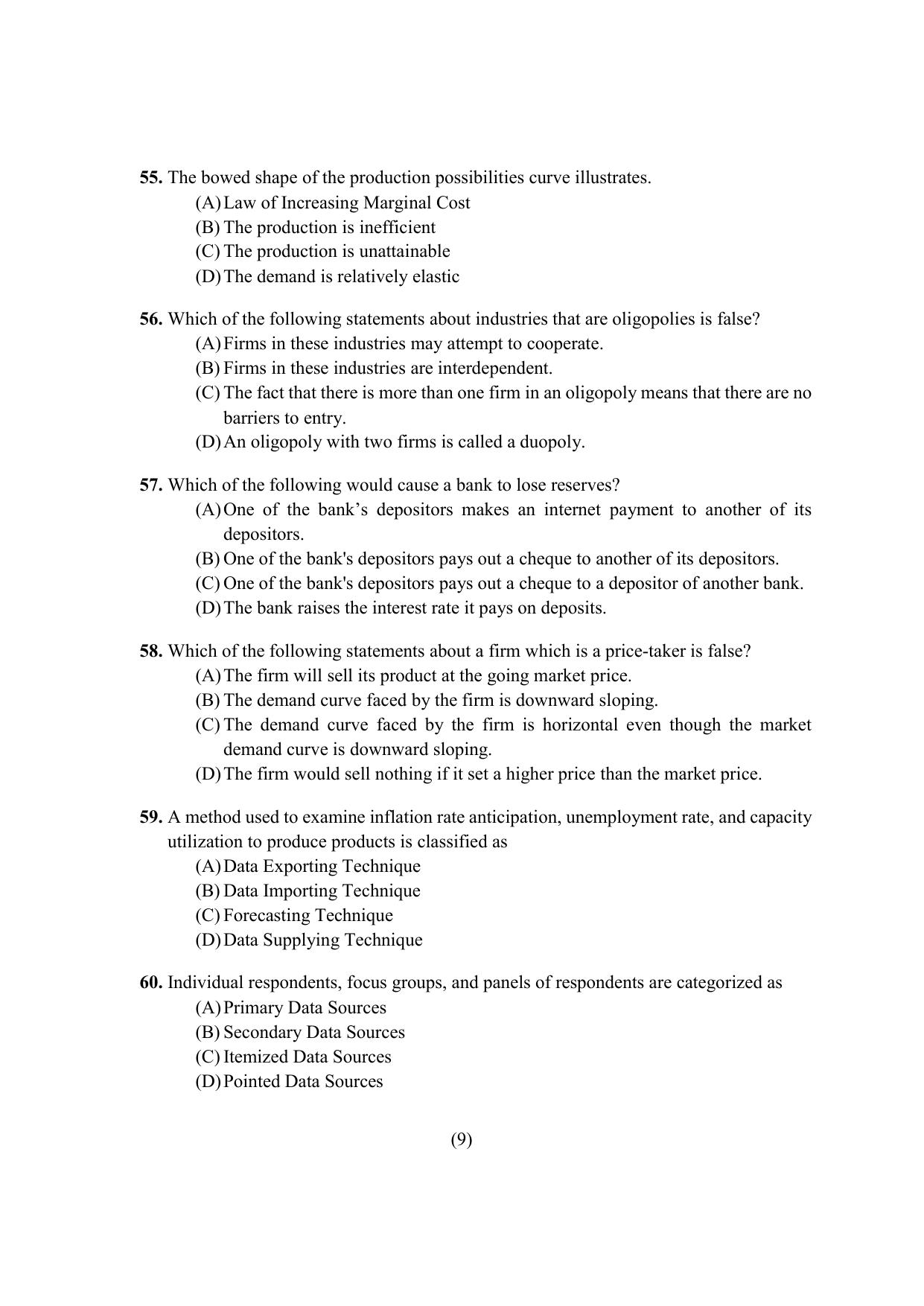 PU CET PG 2021 Question Paper - Page 228