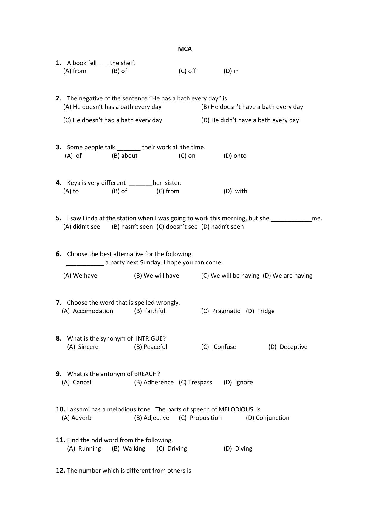 PU CET PG 2021 Question Paper - Page 242