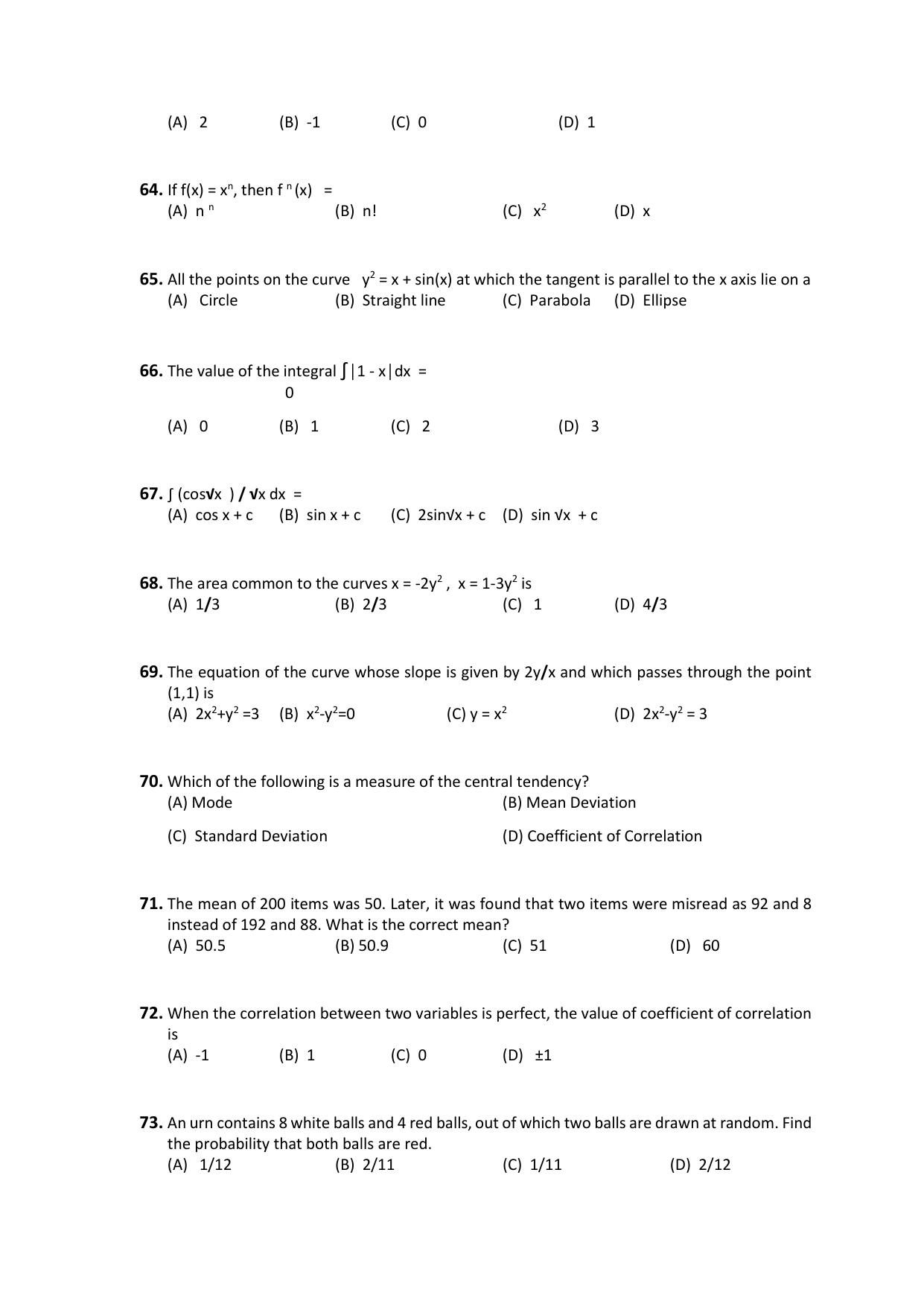 PU CET PG 2021 Question Paper - Page 248
