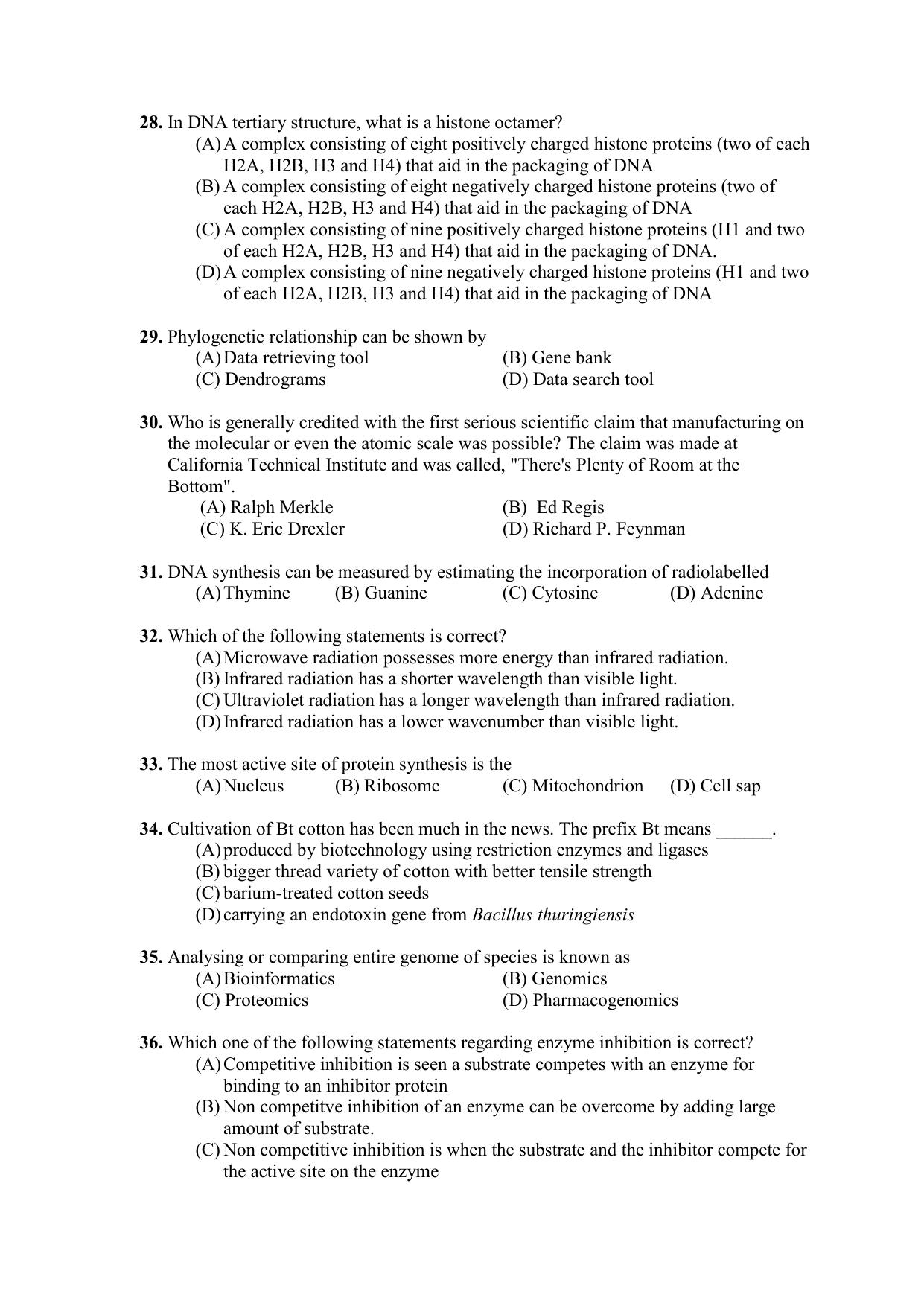 PU CET PG 2021 Question Paper - Page 253