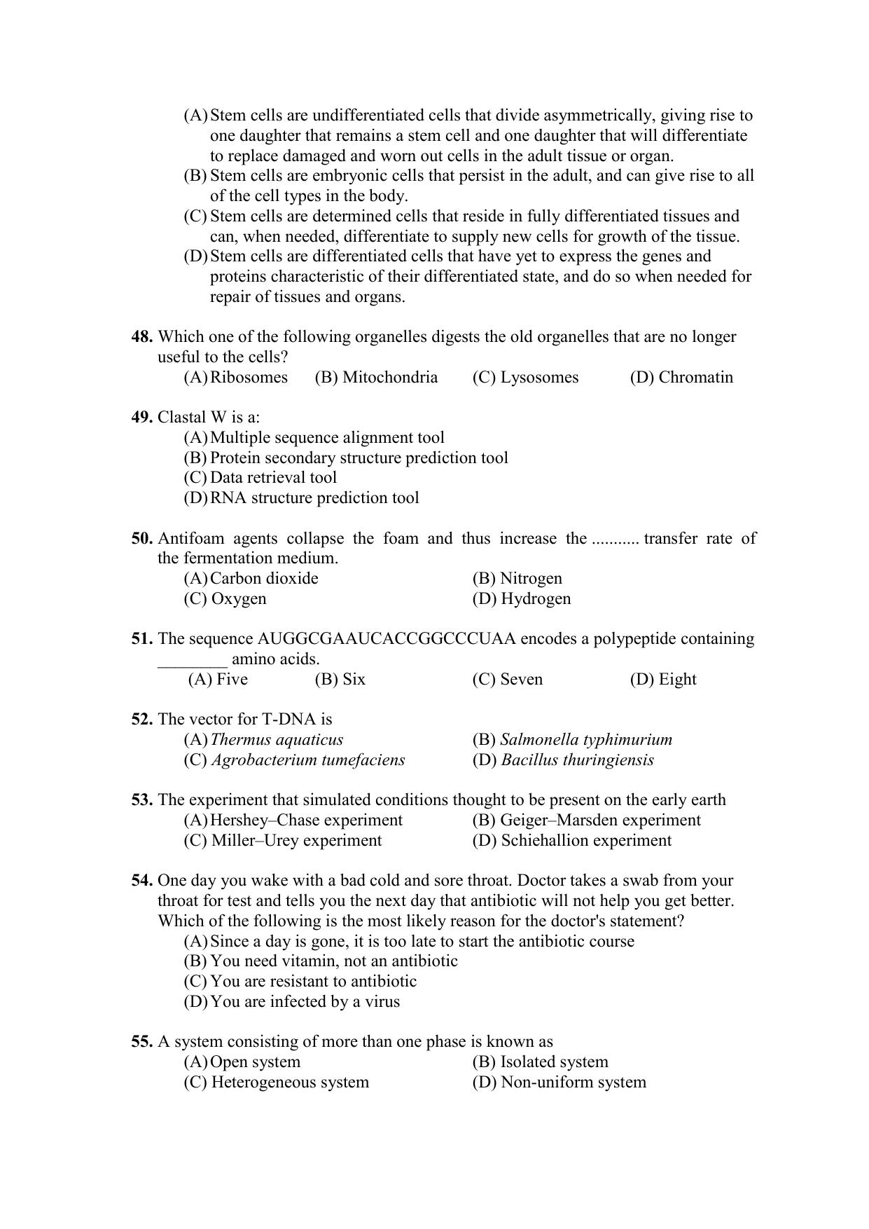 PU CET PG 2021 Question Paper - Page 255