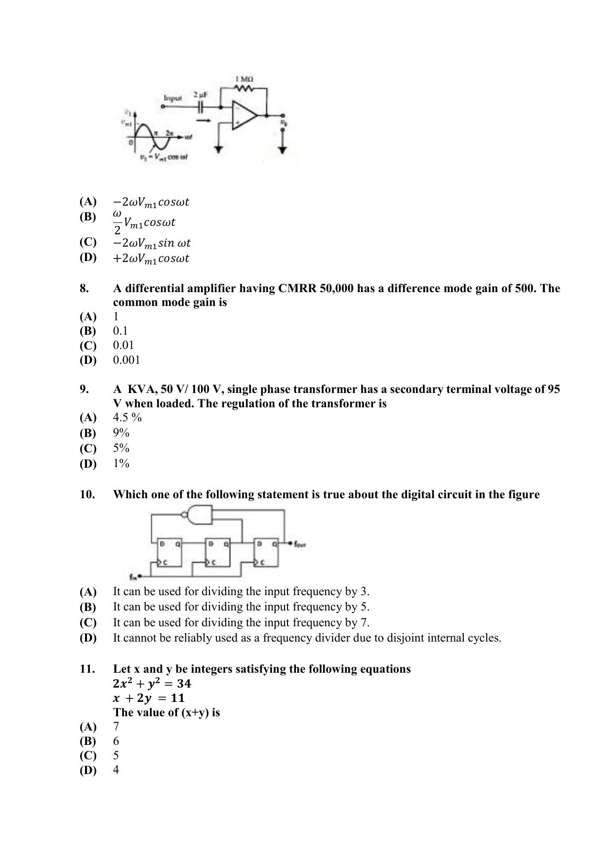 PU CET PG 2021 Question Paper - Page 289