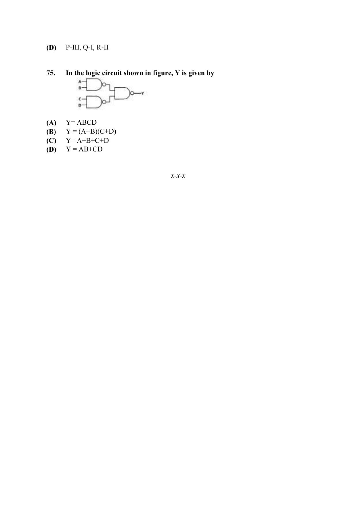 PU CET PG 2021 Question Paper - Page 303