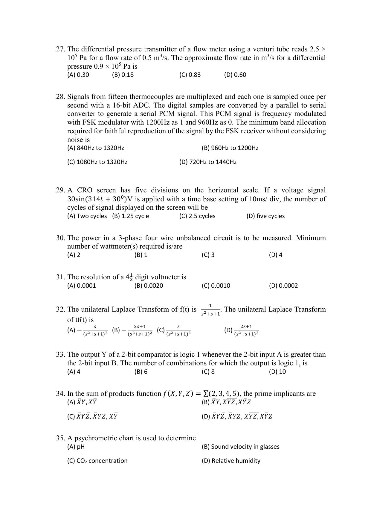 PU CET PG 2021 Question Paper - Page 307