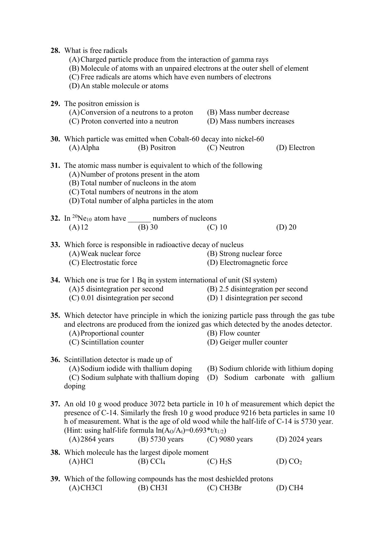 PU CET PG 2021 Question Paper - Page 340