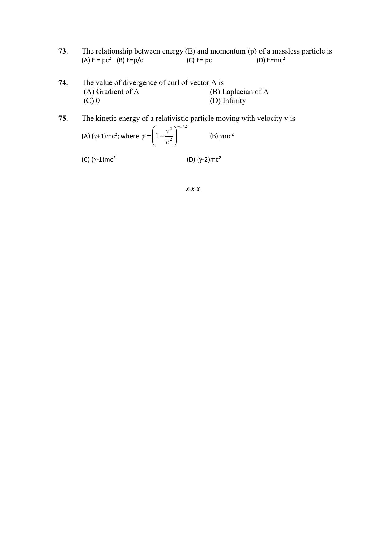 PU CET PG 2021 Question Paper - Page 354