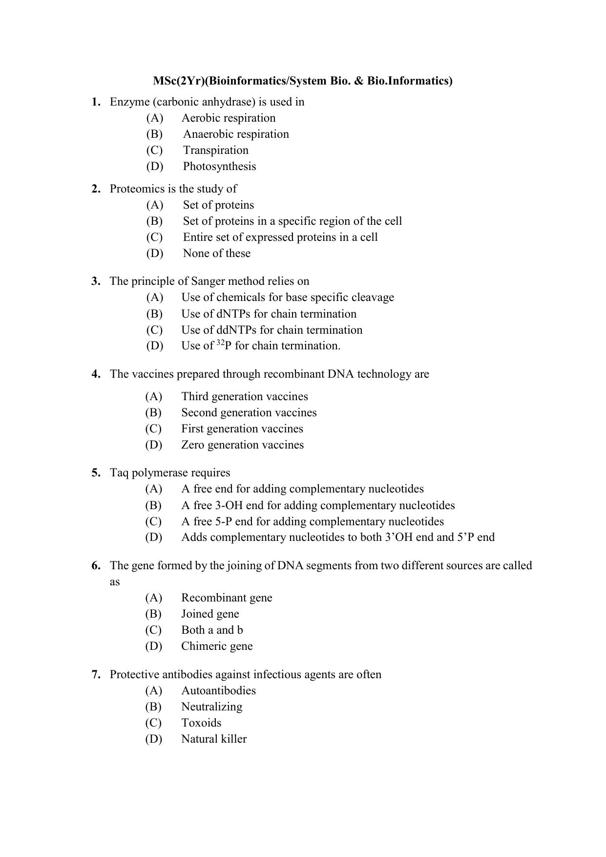 PU CET PG 2021 Question Paper - Page 381