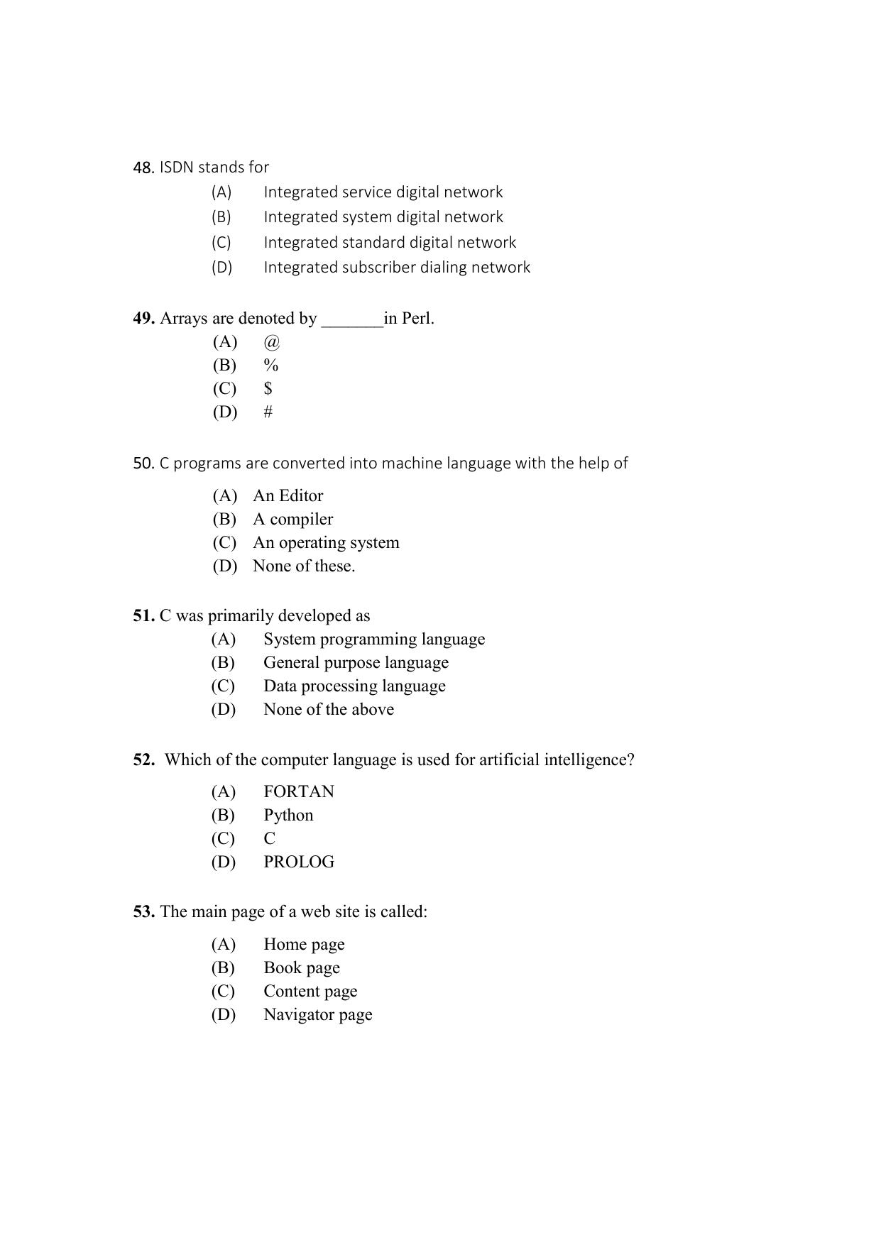 PU CET PG 2021 Question Paper - Page 388