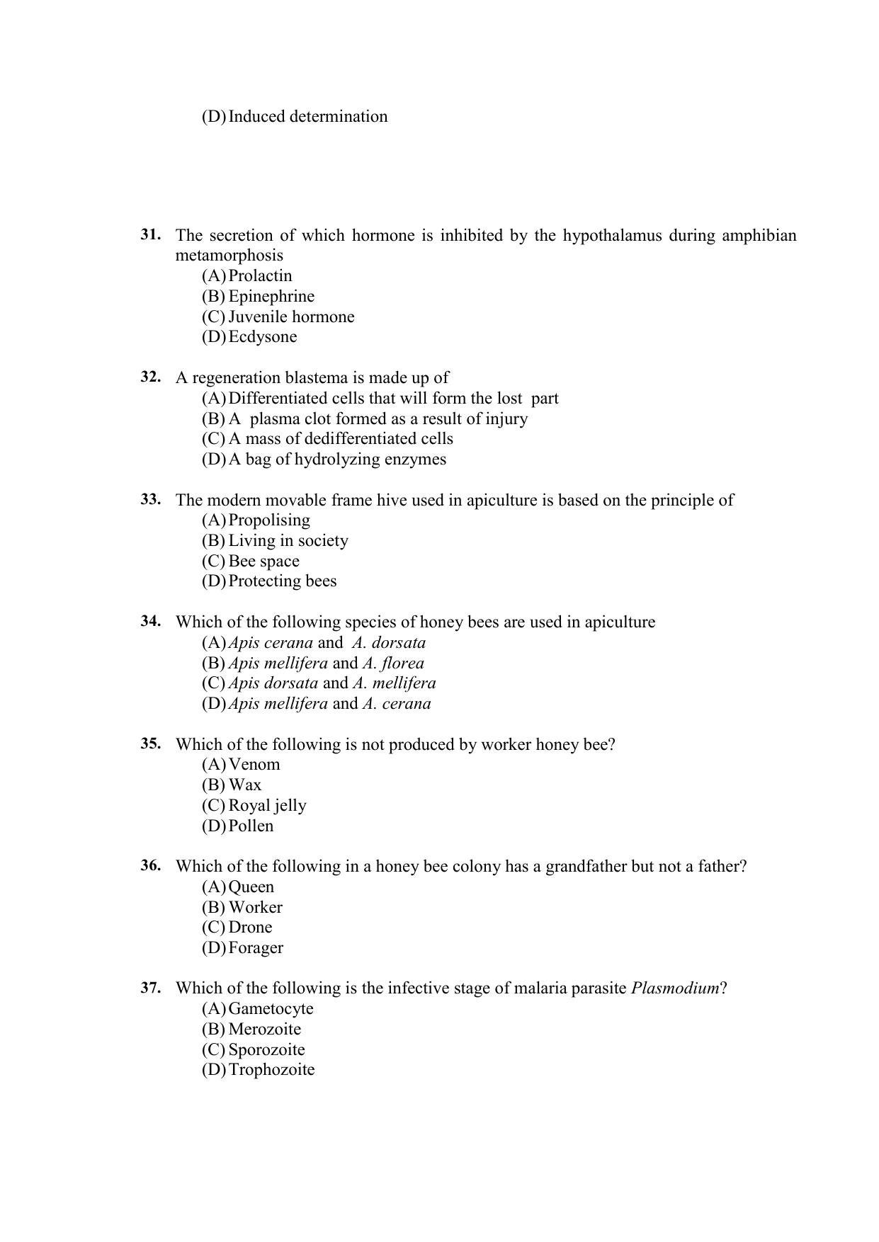 PU CET PG 2021 Question Paper - Page 397
