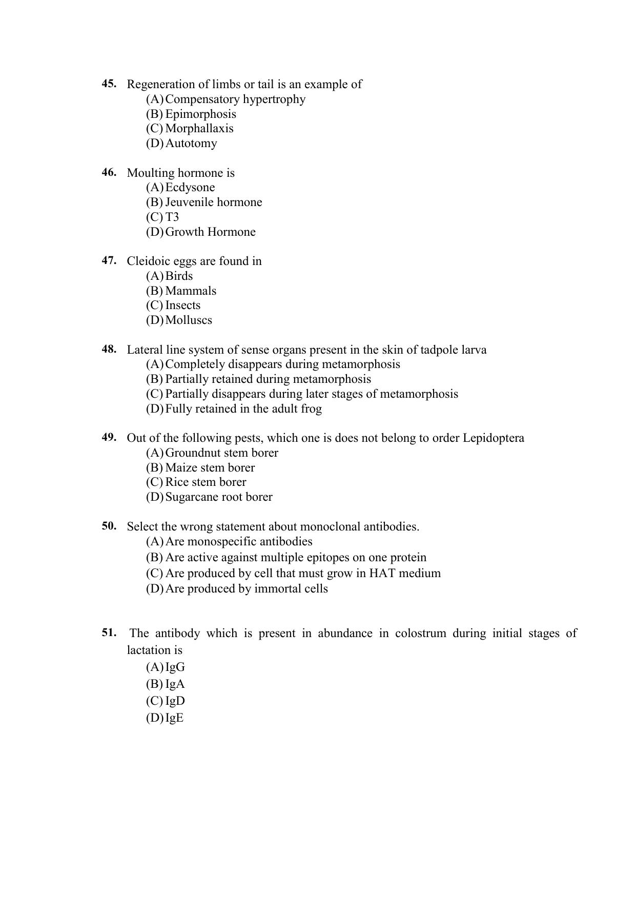 PU CET PG 2021 Question Paper - Page 399