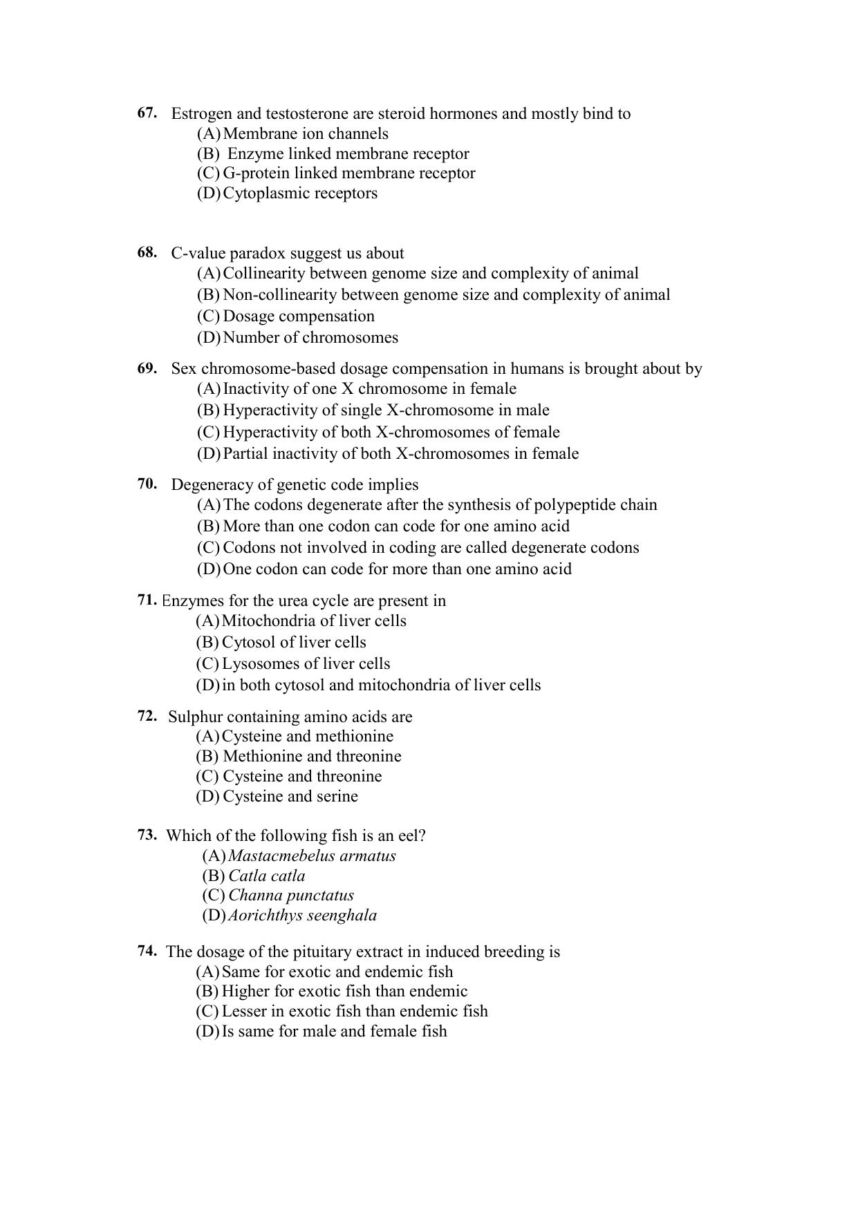 PU CET PG 2021 Question Paper - Page 402
