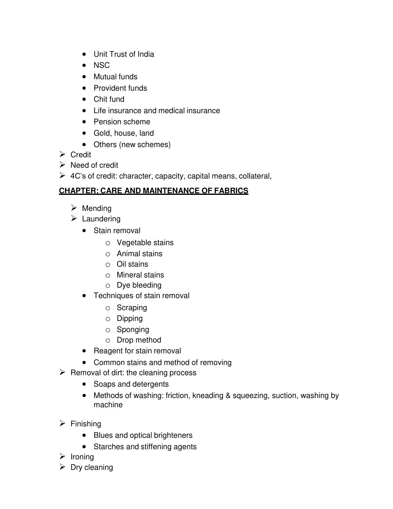 CBSE Class 11 & 12 Home Science Syllabus - Page 17
