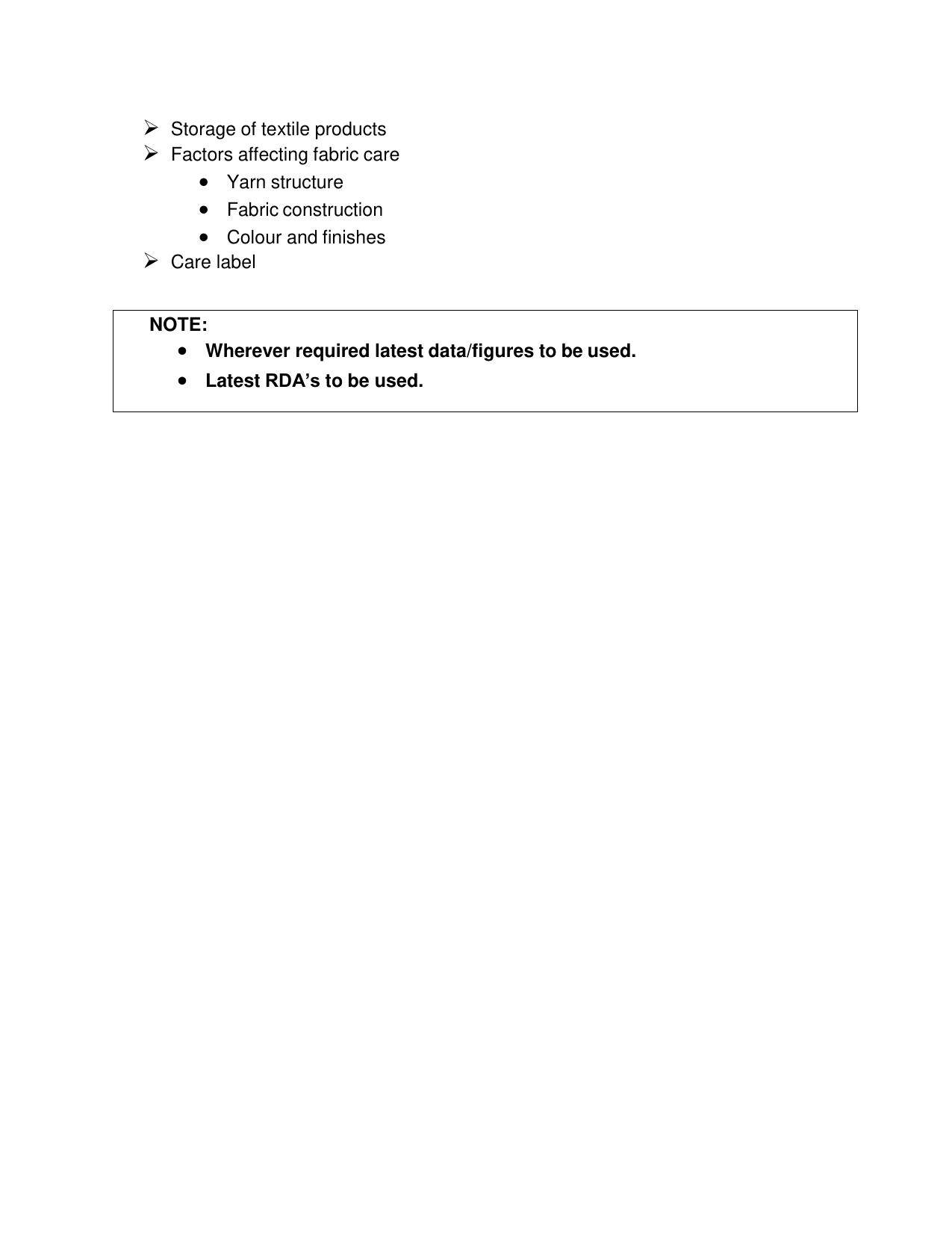 CBSE Class 11 & 12 Home Science Syllabus - Page 18
