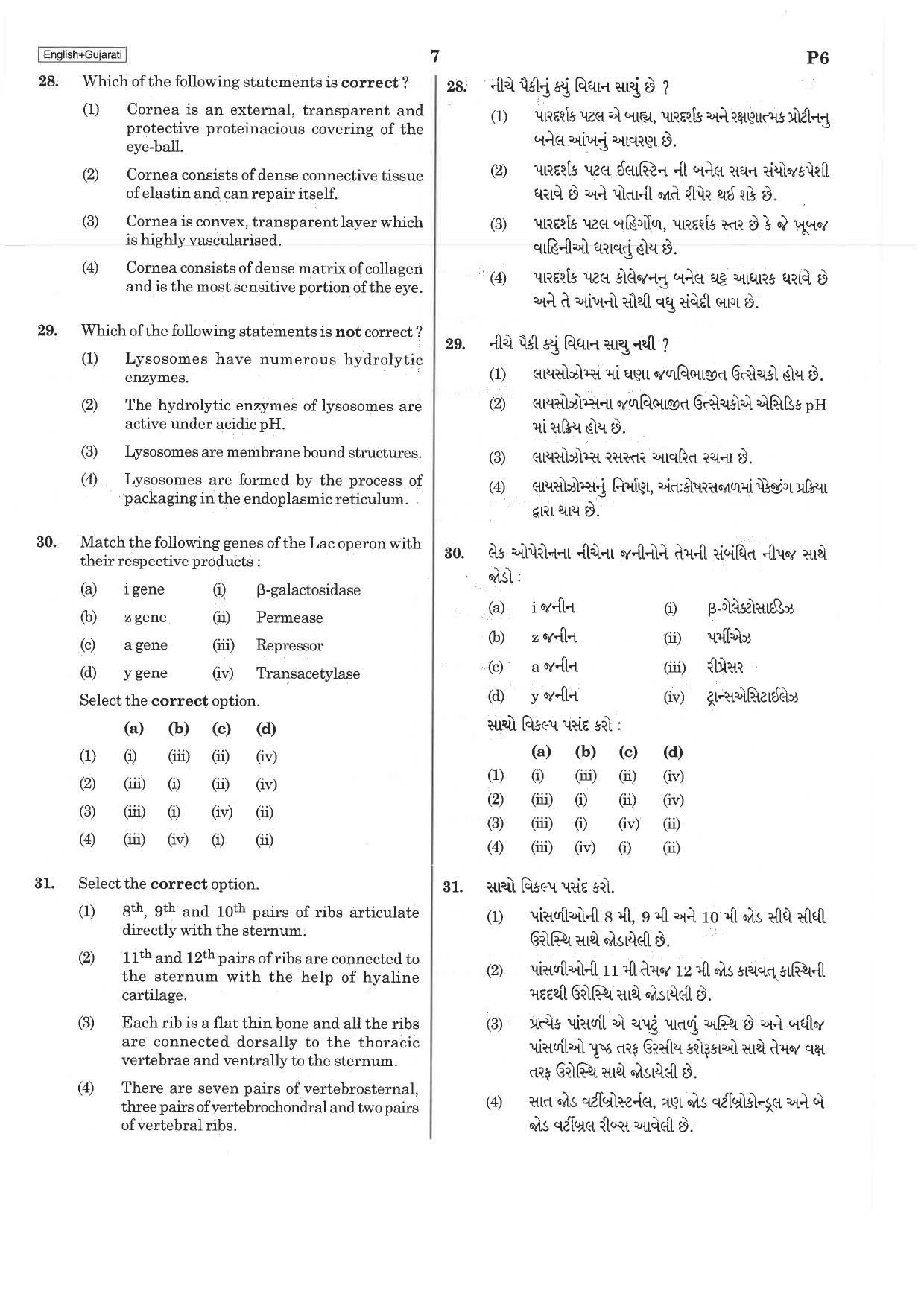 NEET Q5 2019 Question Paper - Page 7