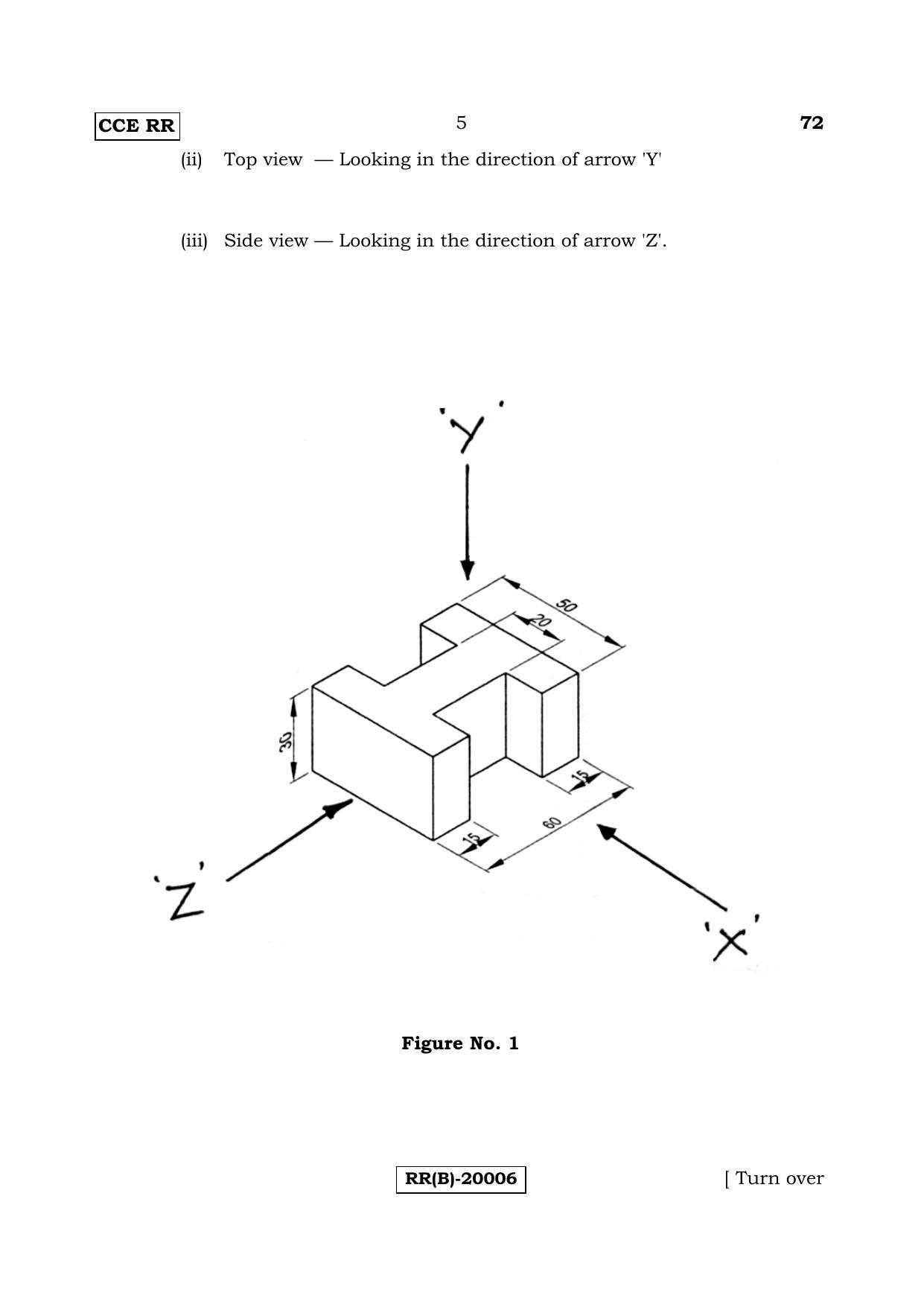 Karnataka SSLC ENGINEERING GRAPHICS - (72 (RR) (Un-Revised)_j4) (Supplementary) June 2018 Question Paper - Page 5