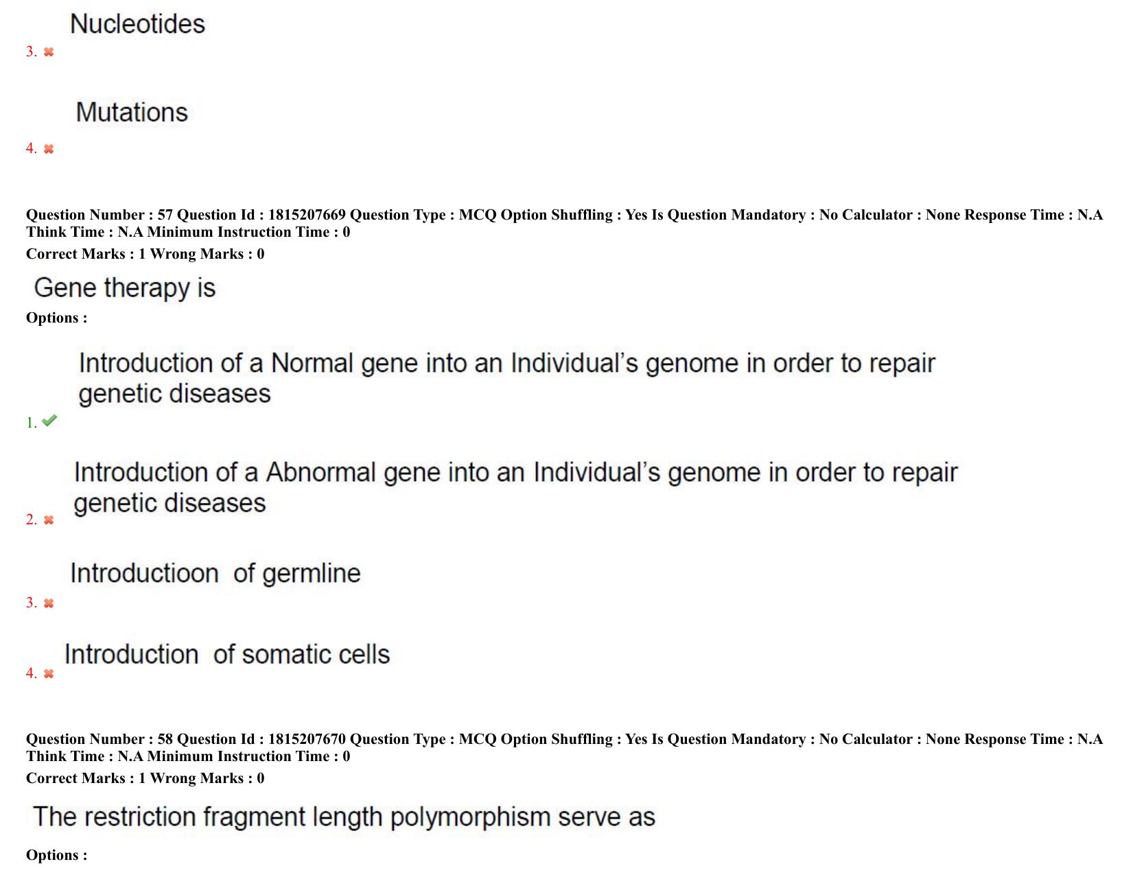TS CPGET 2023 M Sc Sericulture (5 years Integrated) Shift 3 Question Paper with Answer Key - Page 34
