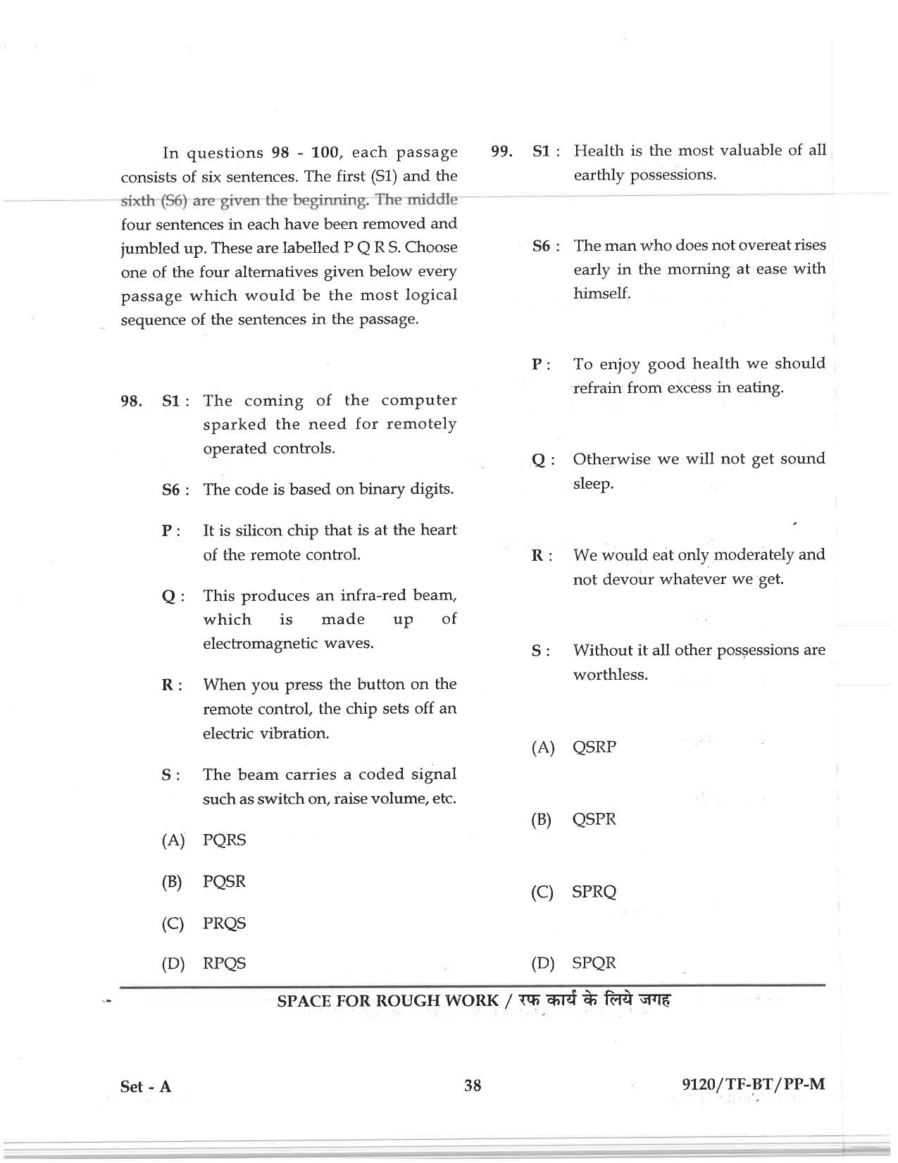 CG Pre B.Ed 2019 Question Paper - Page 38