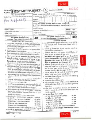 CG Pre B.Ed 2019 Question Paper