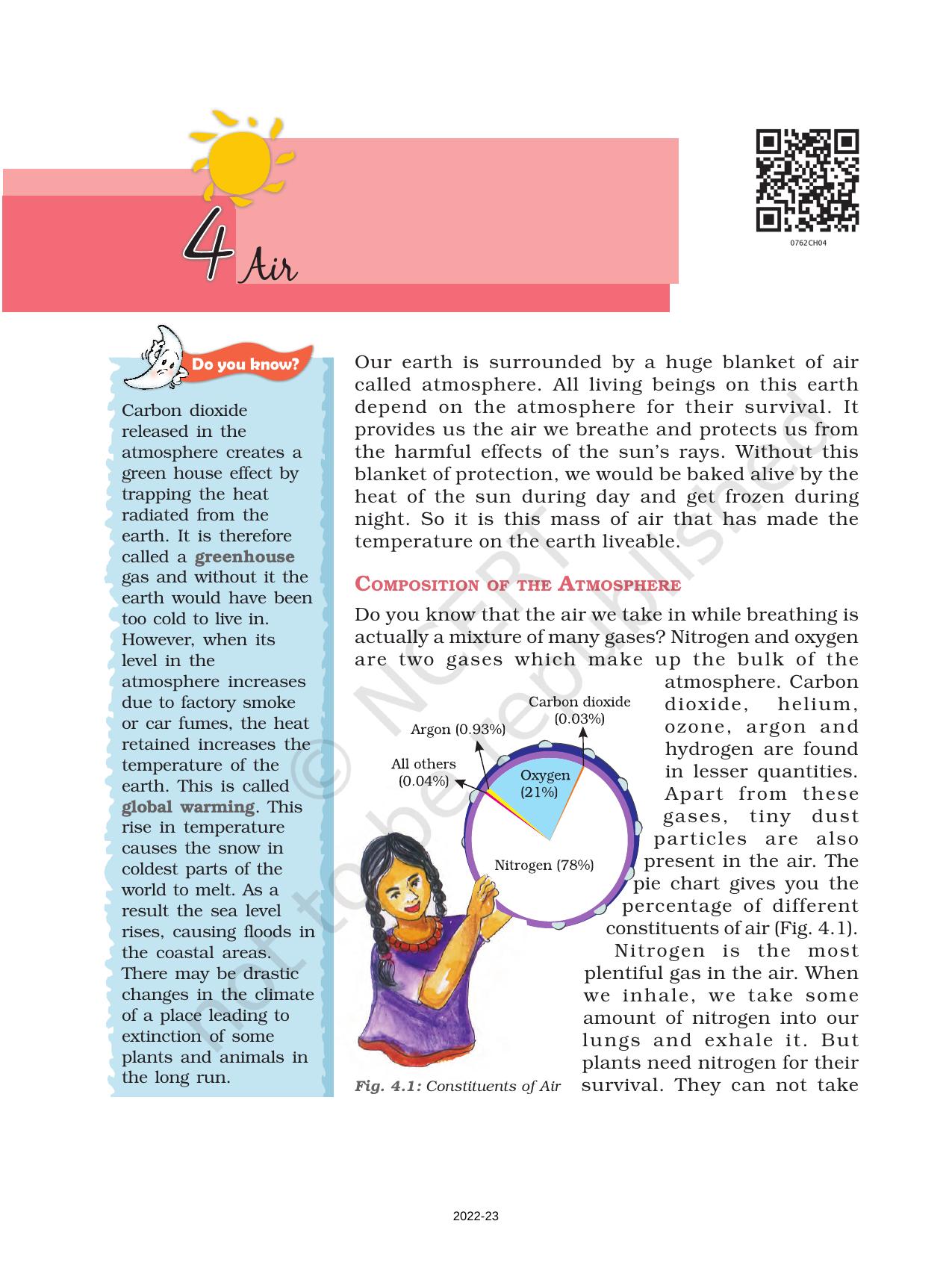 NCERT Book for Class 7 Social Science(Geography): Chapter 4-Air - Page 1