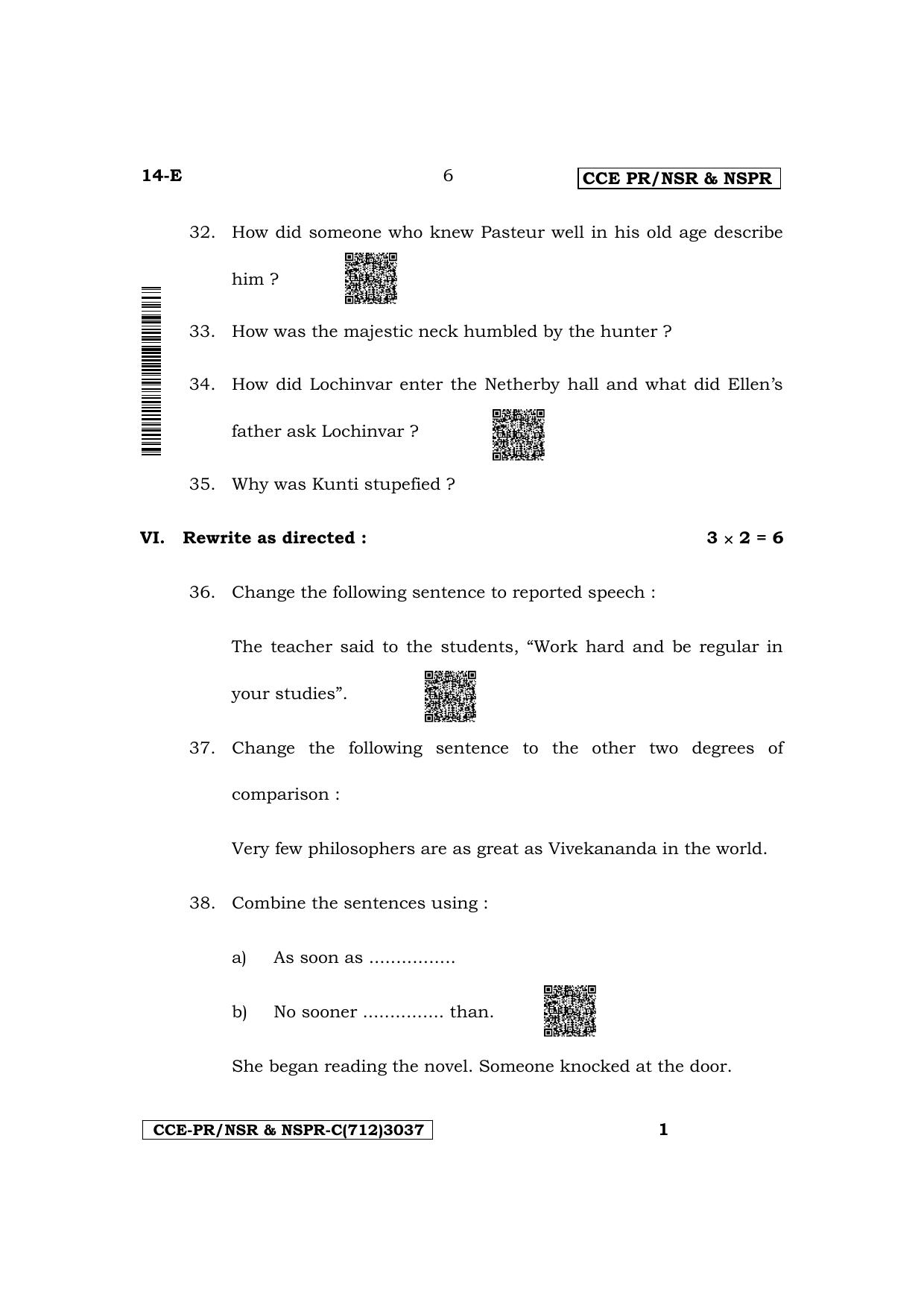 Karnataka SSLC First Language English Supplementary Exam Question Paper 2023 (C Version) - Page 6