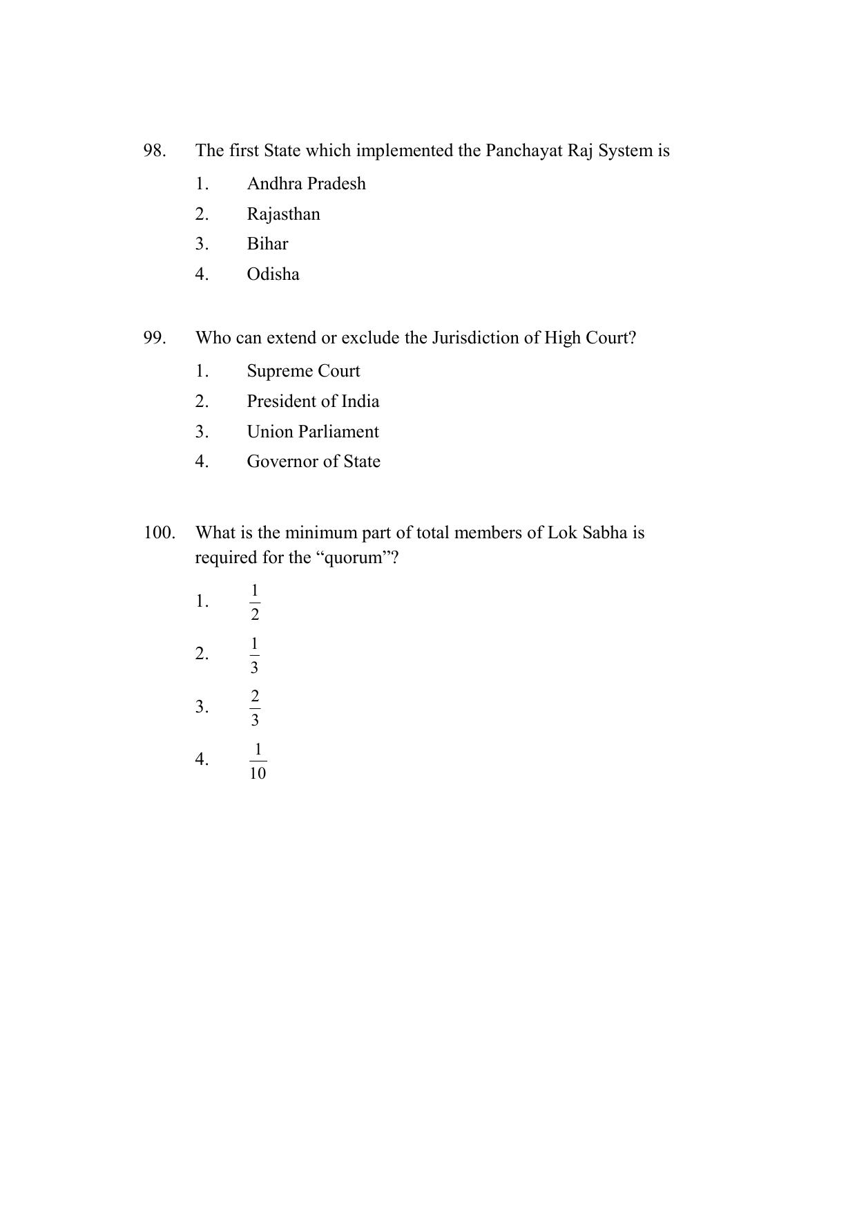 AP DEECET Social Studies (English Medium) 2021 Question Paper - Page 26