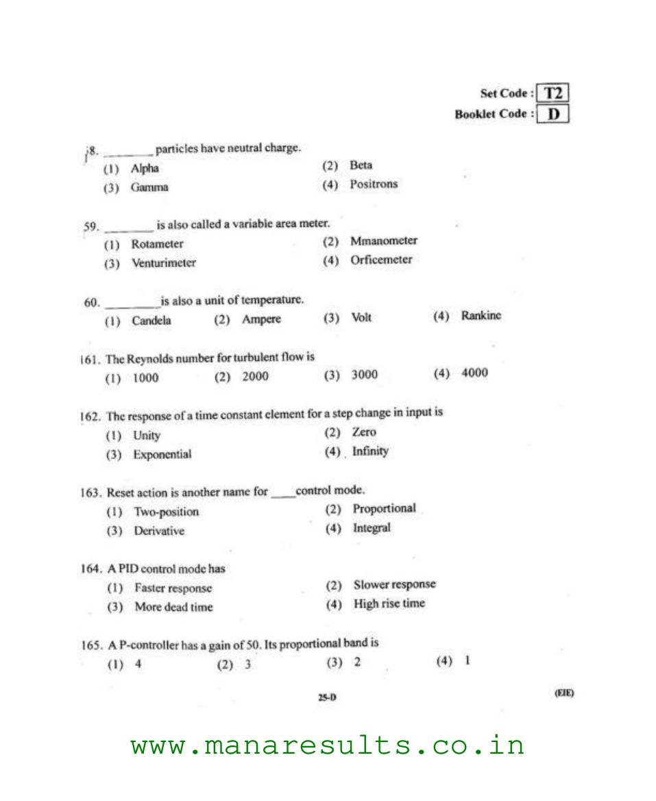 AP ECET 2015 Electronics and Instrumentation Engineering Old Previous Question Papers - Page 24