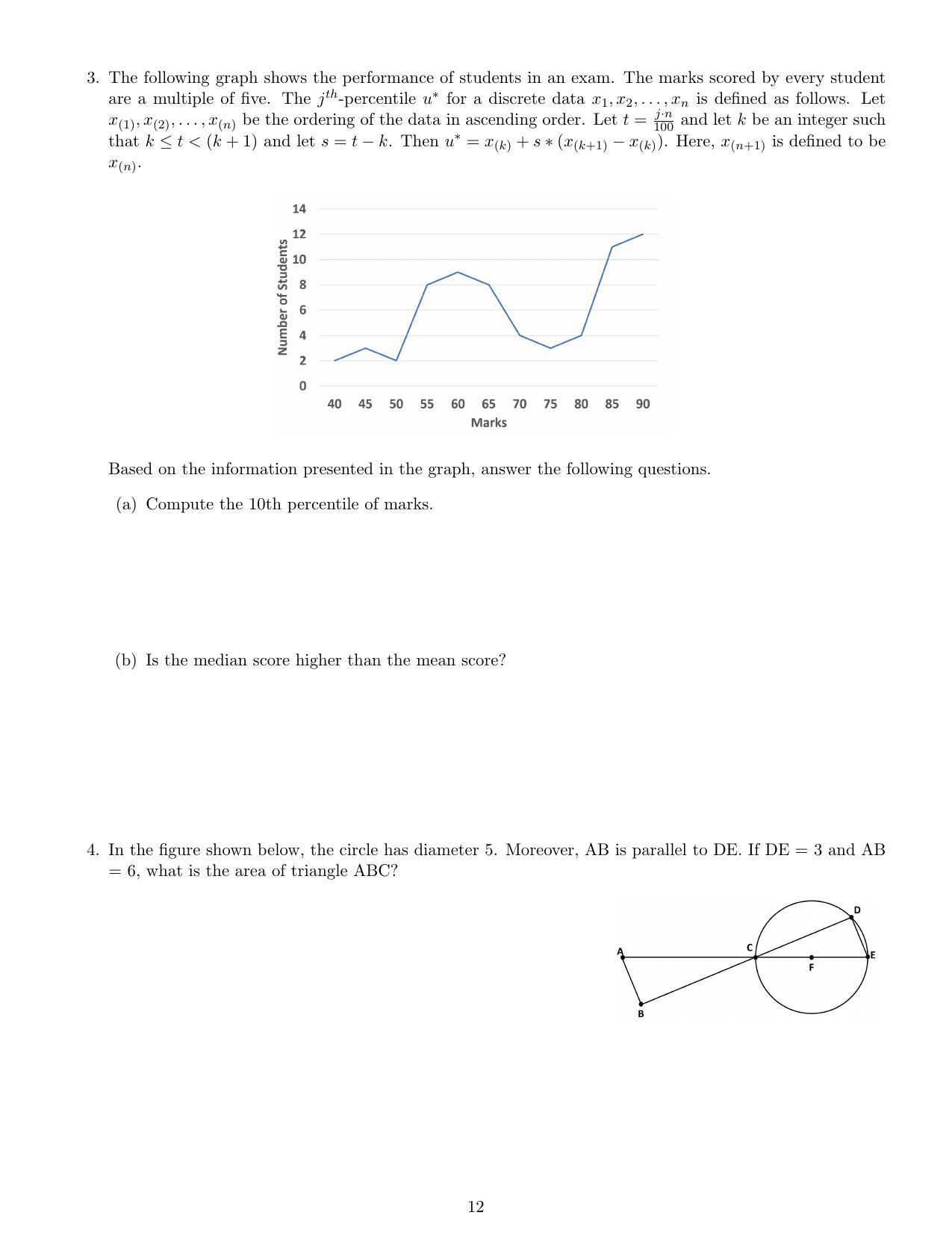 CMI Entrance Exam 2020 Question Paper MSc Data Science - Page 14