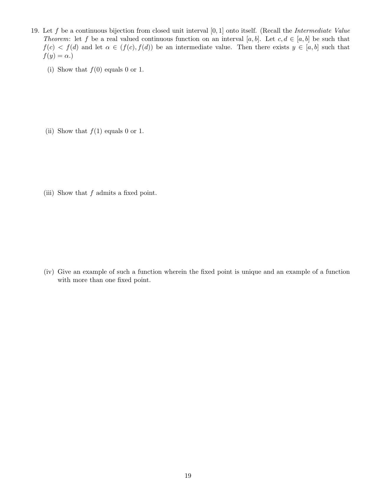 CMI Entrance Exam 2020 Question Paper MSc Data Science - Page 21