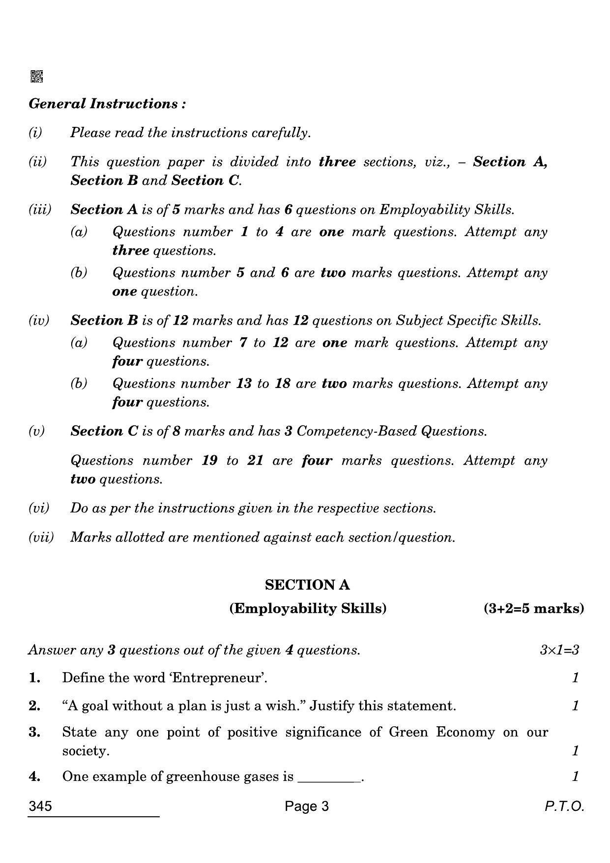 CBSE Class 12 345 Multimedia 2022 Compartment Question Paper - Page 3