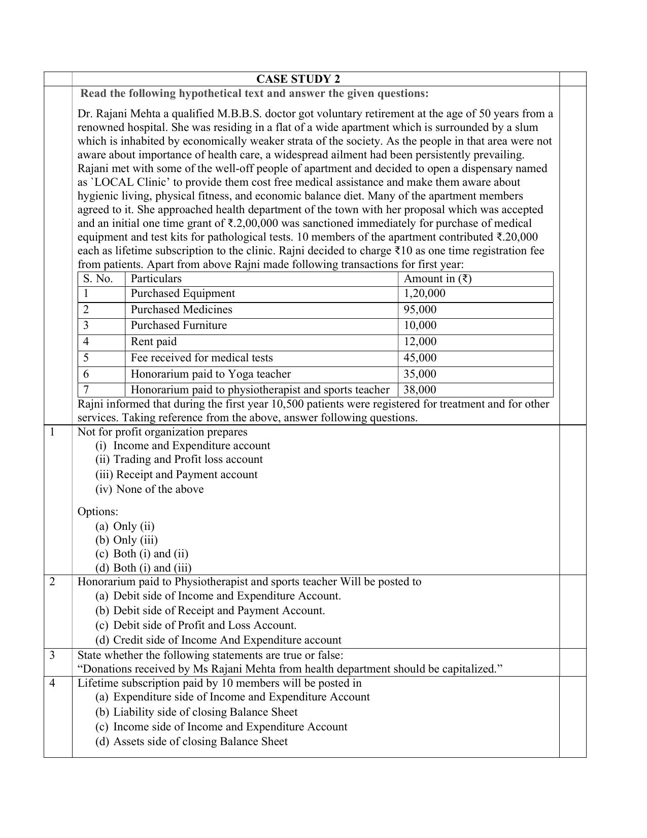 CBSE Class XII Accountancy Question Bank - Page 2