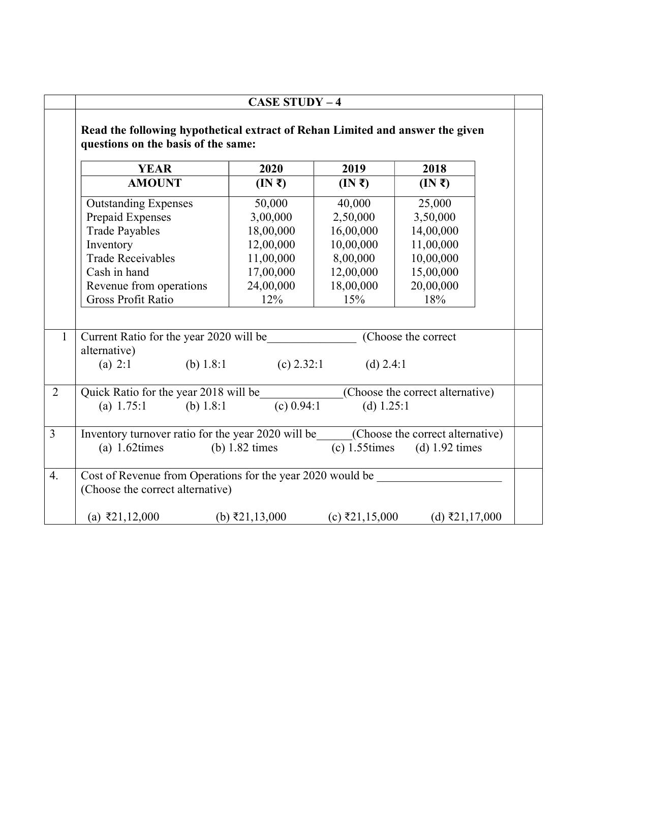 CBSE Class XII Accountancy Question Bank - Page 4
