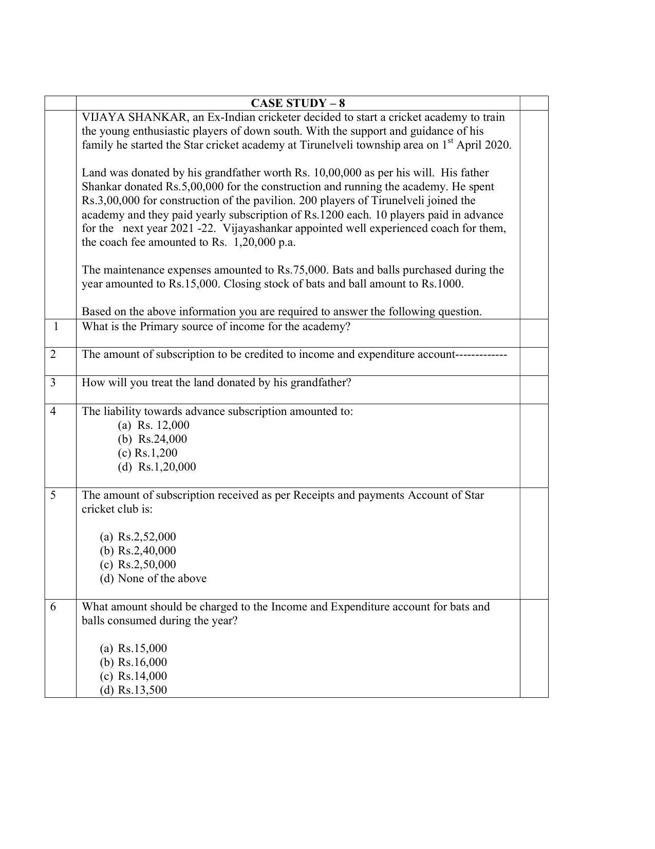 CBSE Class XII Accountancy Question Bank - Page 10