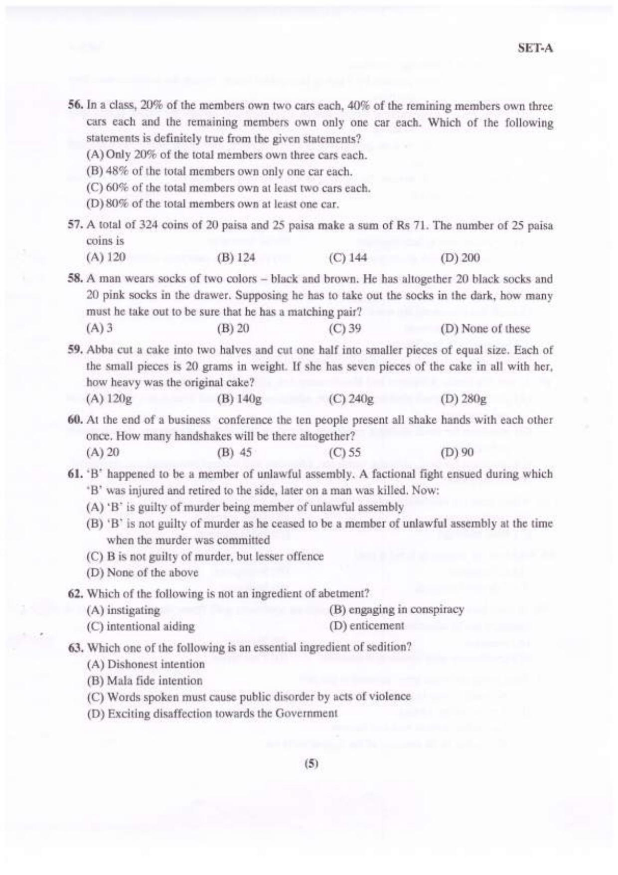 PU LLB 2023 Question Paper - Page 6