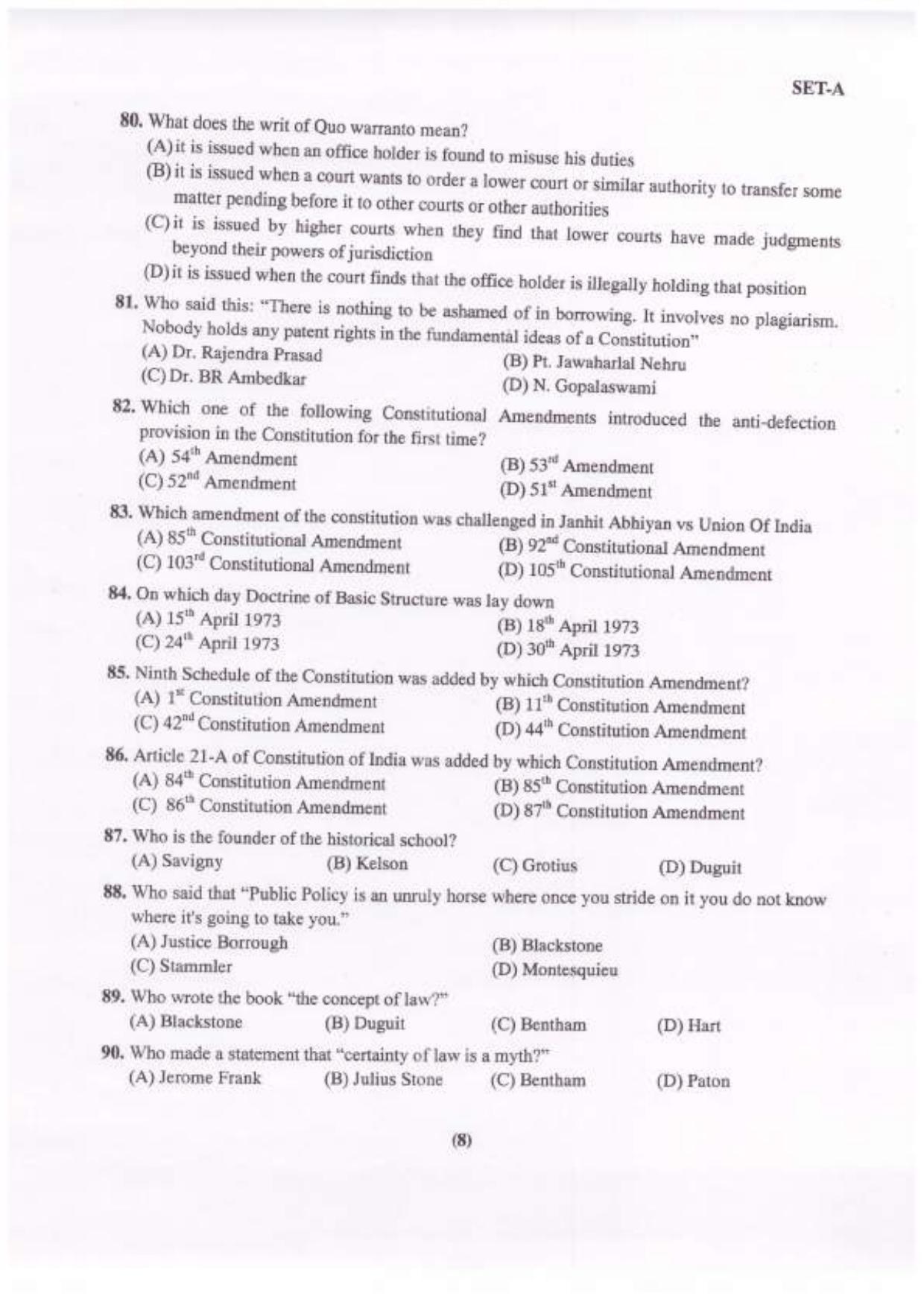 PU LLB 2023 Question Paper - Page 9