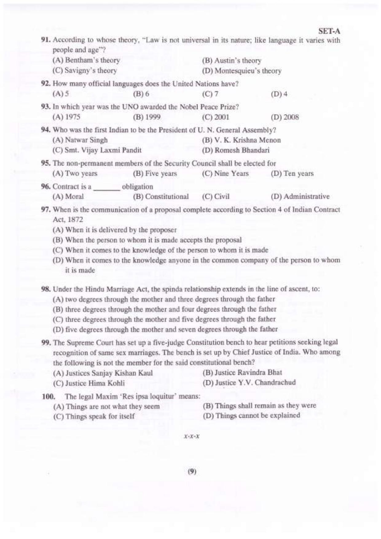 PU LLB 2023 Question Paper - Page 10