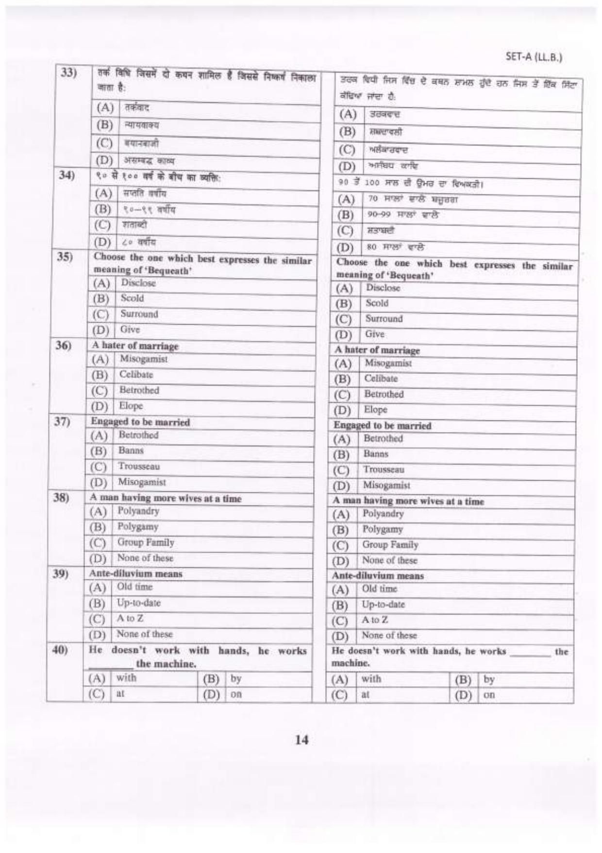 PU LLB 2023 Question Paper - Page 15