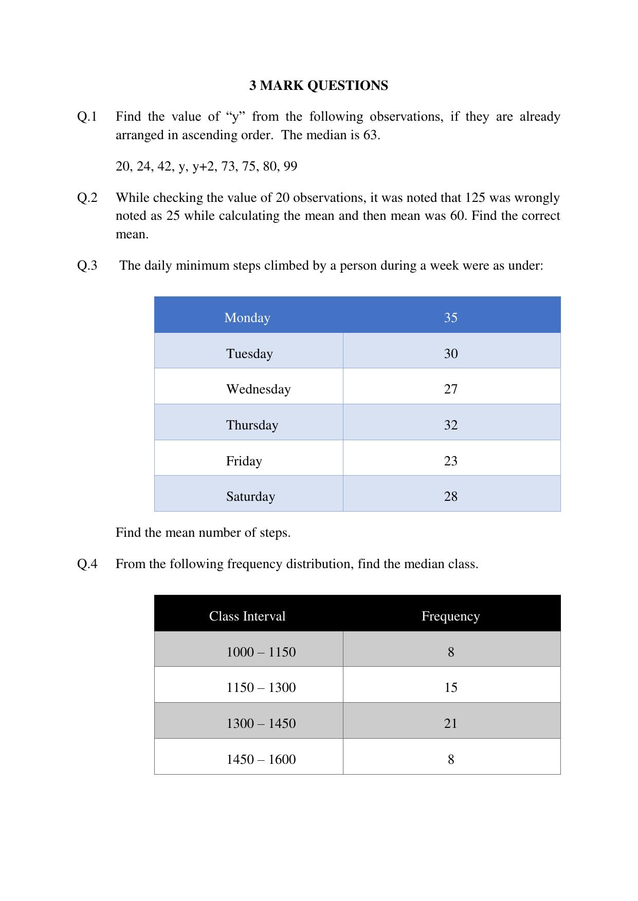 JKBOSE Class 10 Maths: CHAPTER 14 Statistics Question Bank - Page 11
