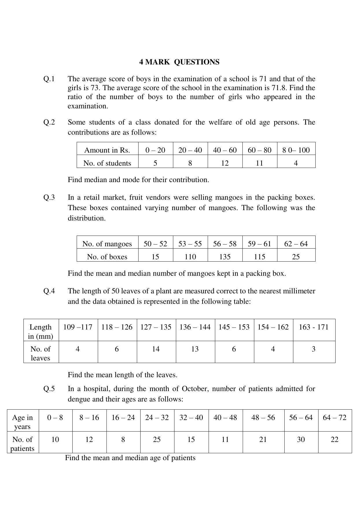 JKBOSE Class 10 Maths: CHAPTER 14 Statistics Question Bank - Page 14
