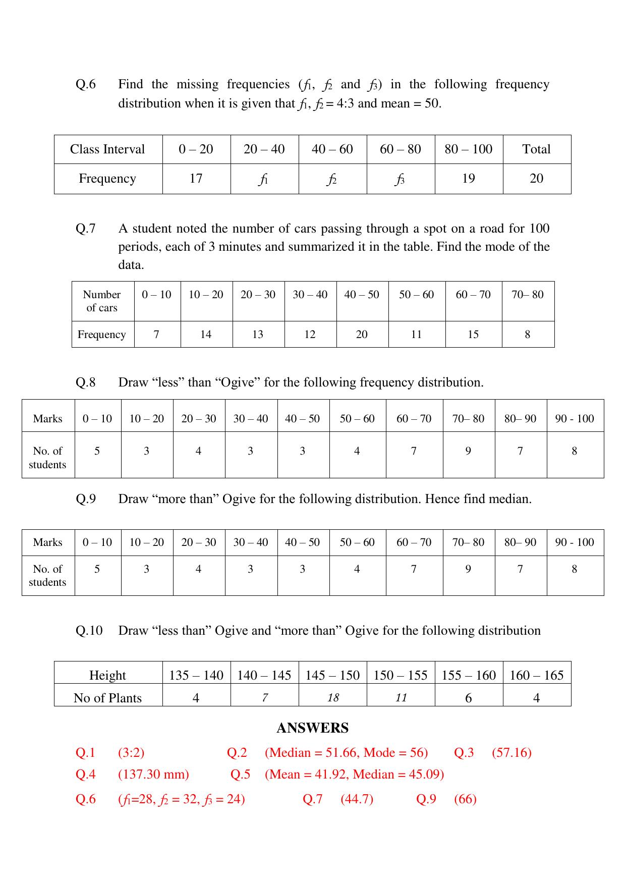 JKBOSE Class 10 Maths: CHAPTER 14 Statistics Question Bank - Page 15
