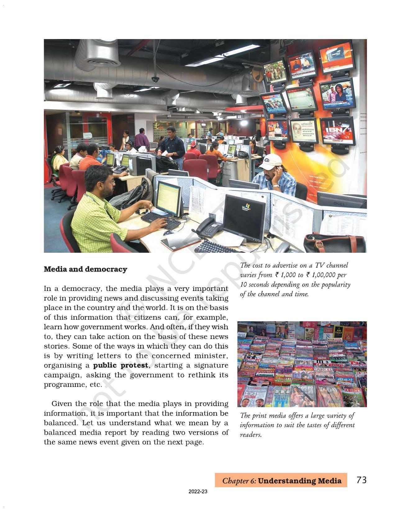 NCERT Book for Class 7 Social Science(Civics): Chapter 6-Understanding Media - Page 6