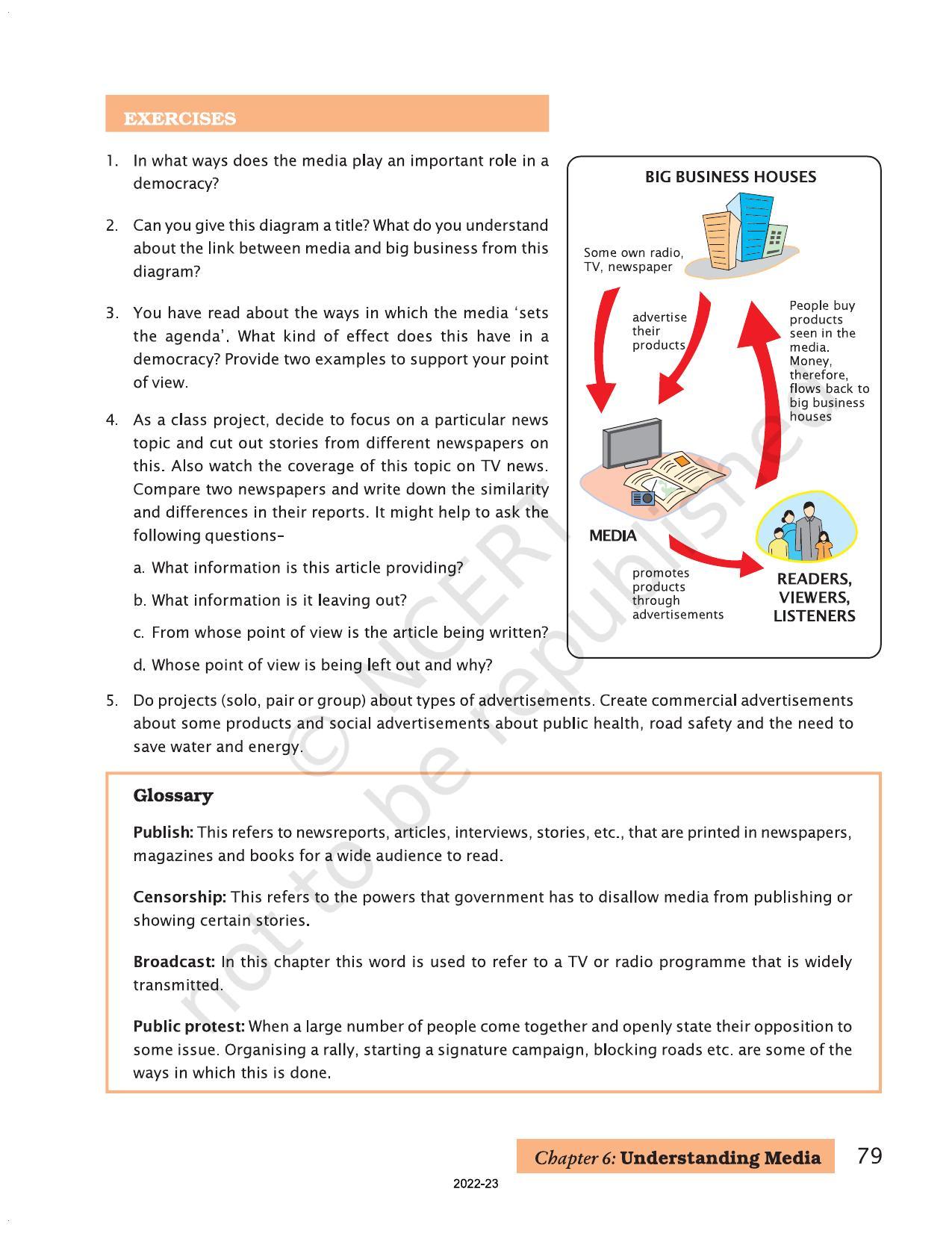 NCERT Book for Class 7 Social Science(Civics): Chapter 6-Understanding Media - Page 12