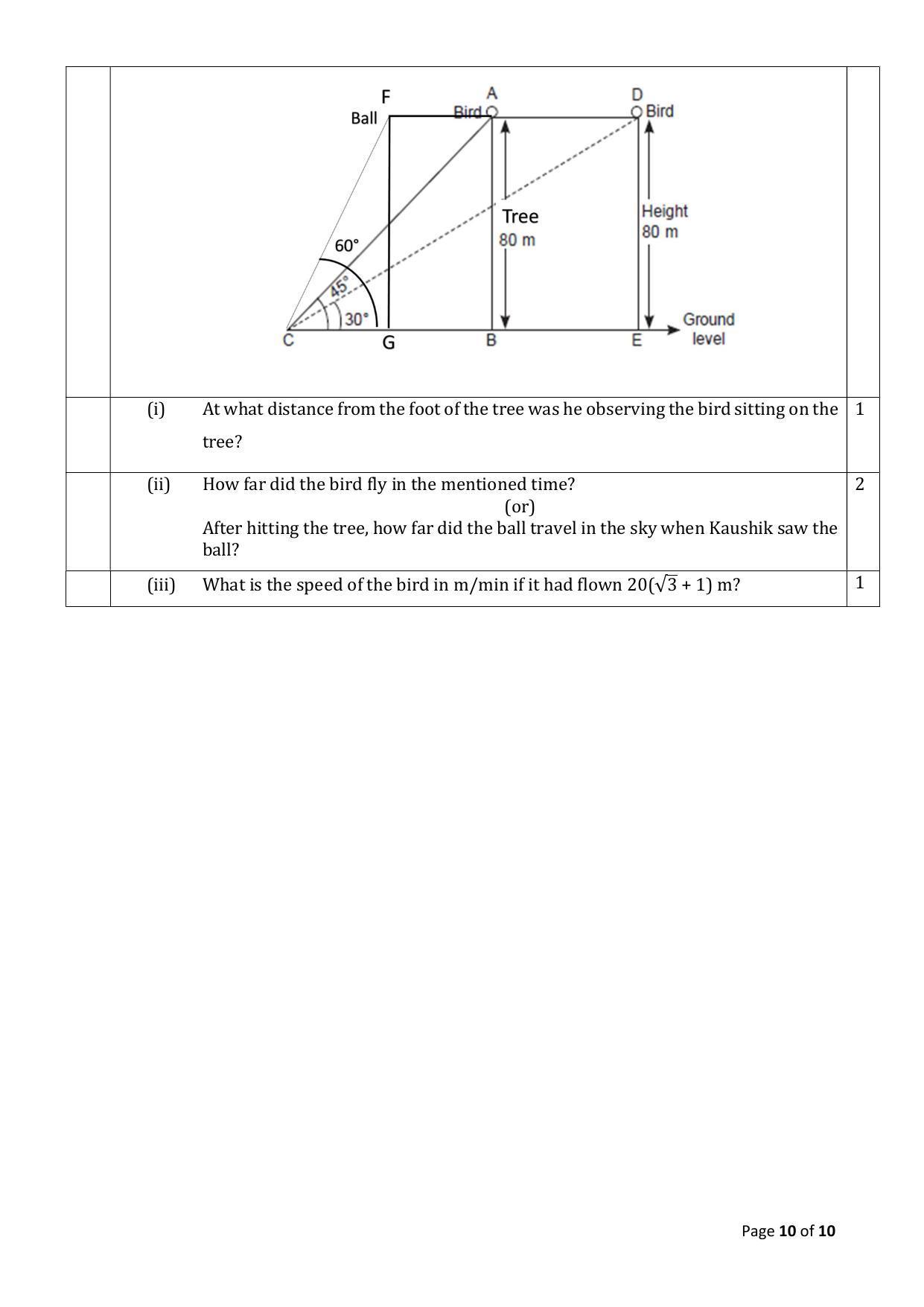 CBSE Class 10 Mathematics (Standard) Sample Paper 2024 - Page 10