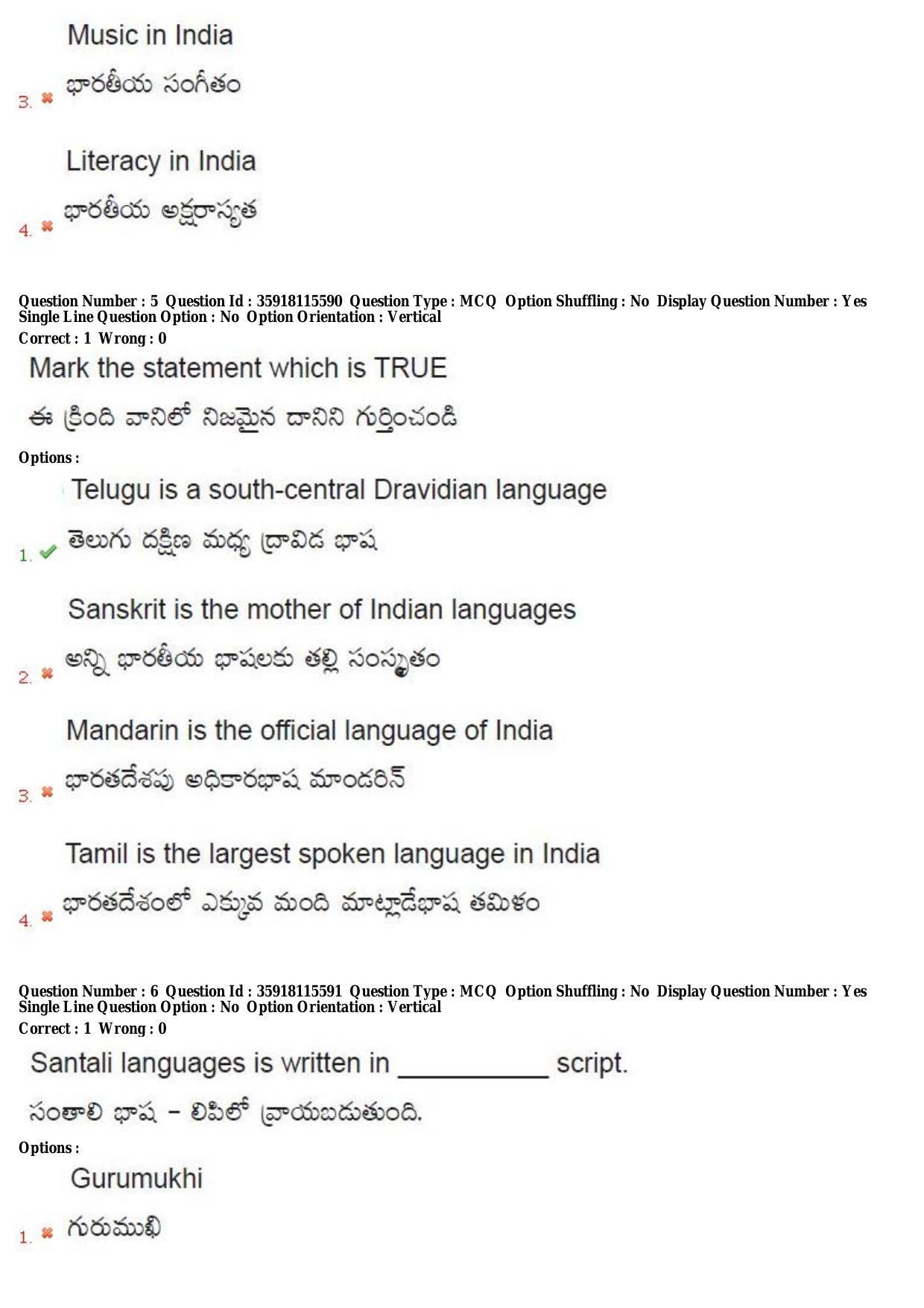 TS CPGET 2018 M.A. Linguistics (Shift 1) Question Paper with Answer Key - Page 4