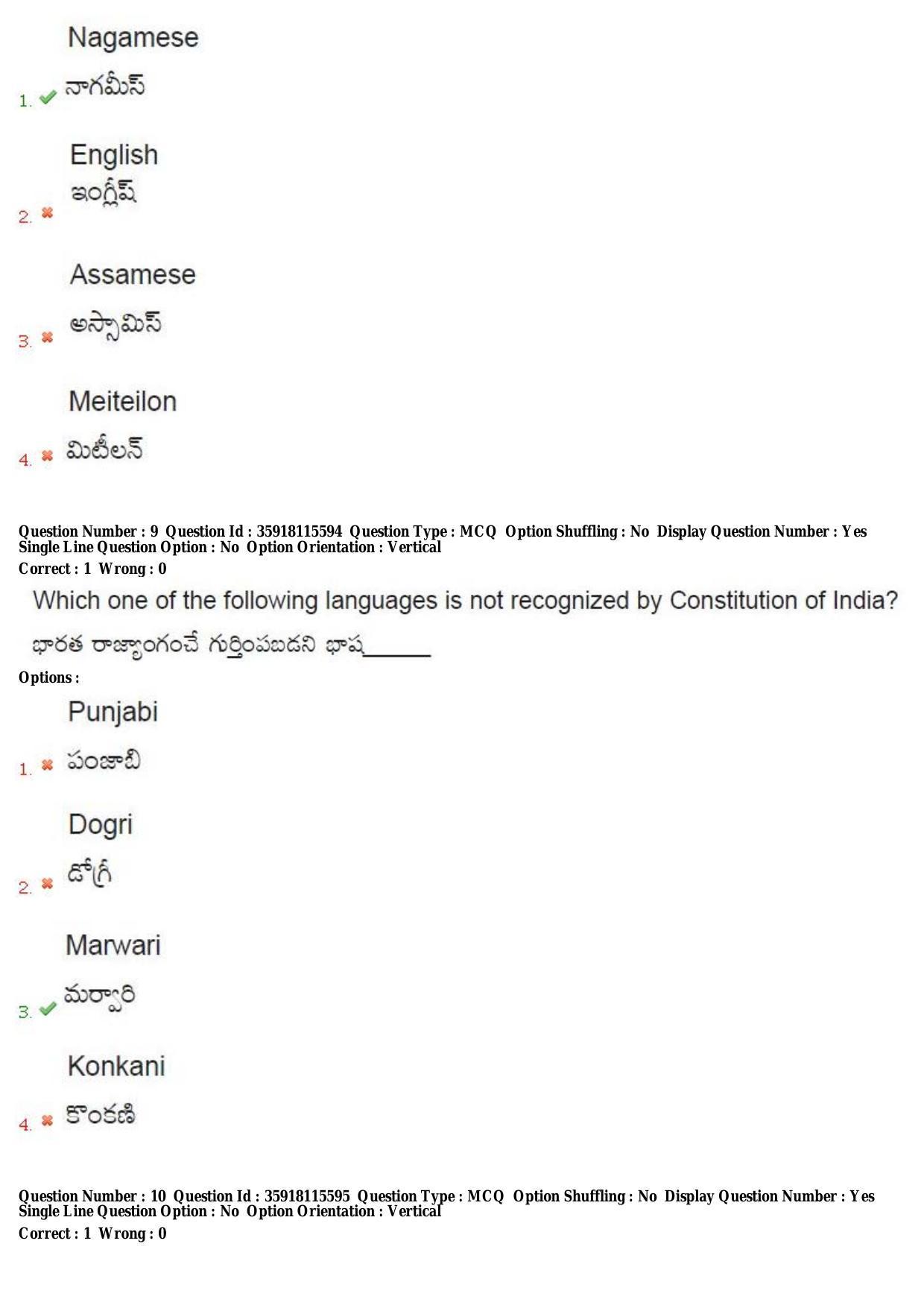 TS CPGET 2018 M.A. Linguistics (Shift 1) Question Paper with Answer Key - Page 6