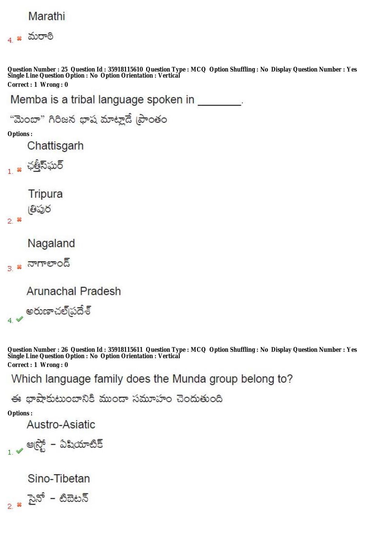 TS CPGET 2018 M.A. Linguistics (Shift 1) Question Paper with Answer Key - Page 15